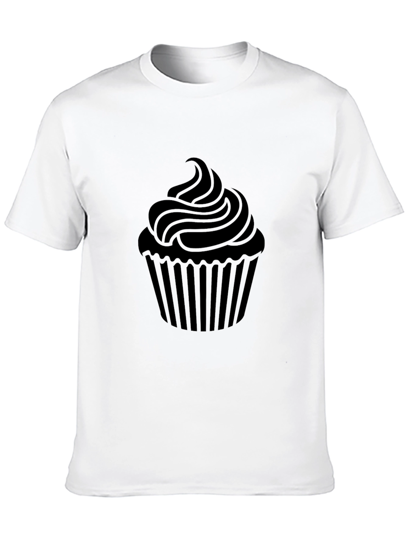 Cupcake Graphic T-Shirt - Black Cotton Tee