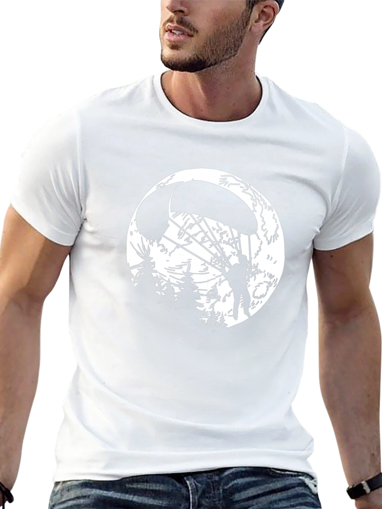 Parachute Graphic Tee - Black