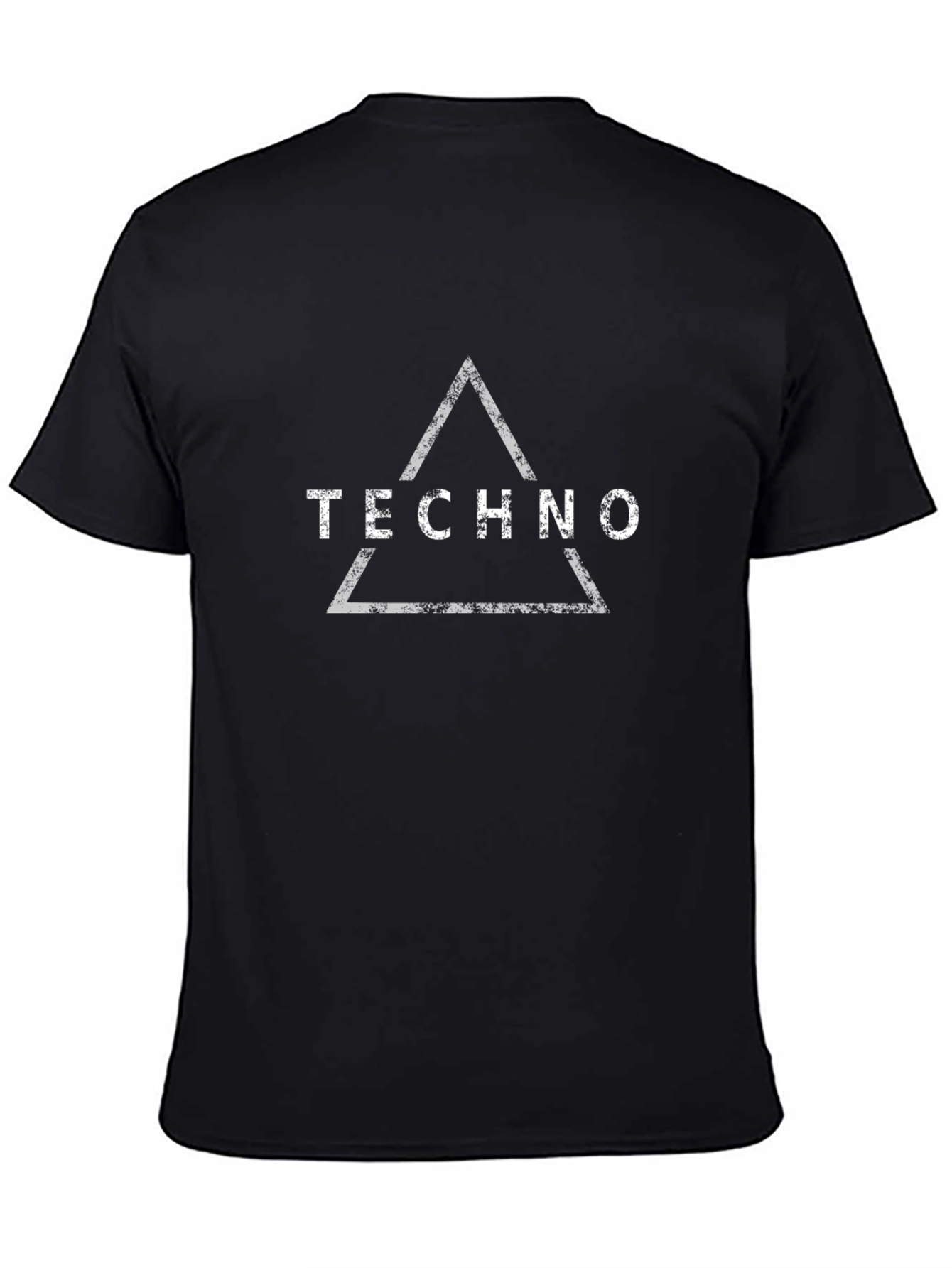 Techno Music Triangle Graphic T-Shirt