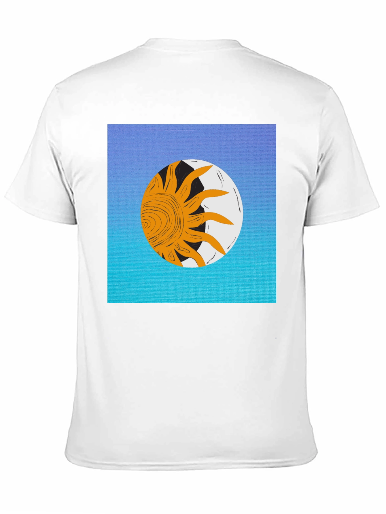 Sun & Moon Graphic Black T-Shirt