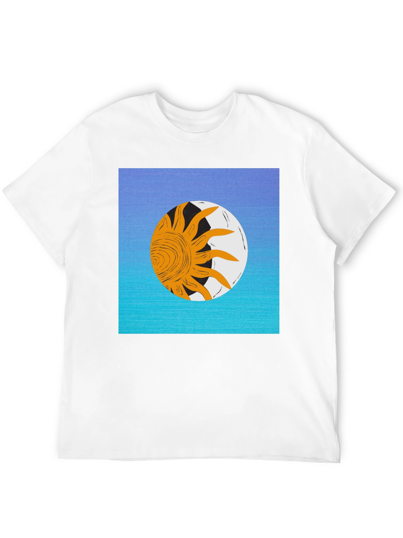Sun & Moon Graphic Black T-Shirt