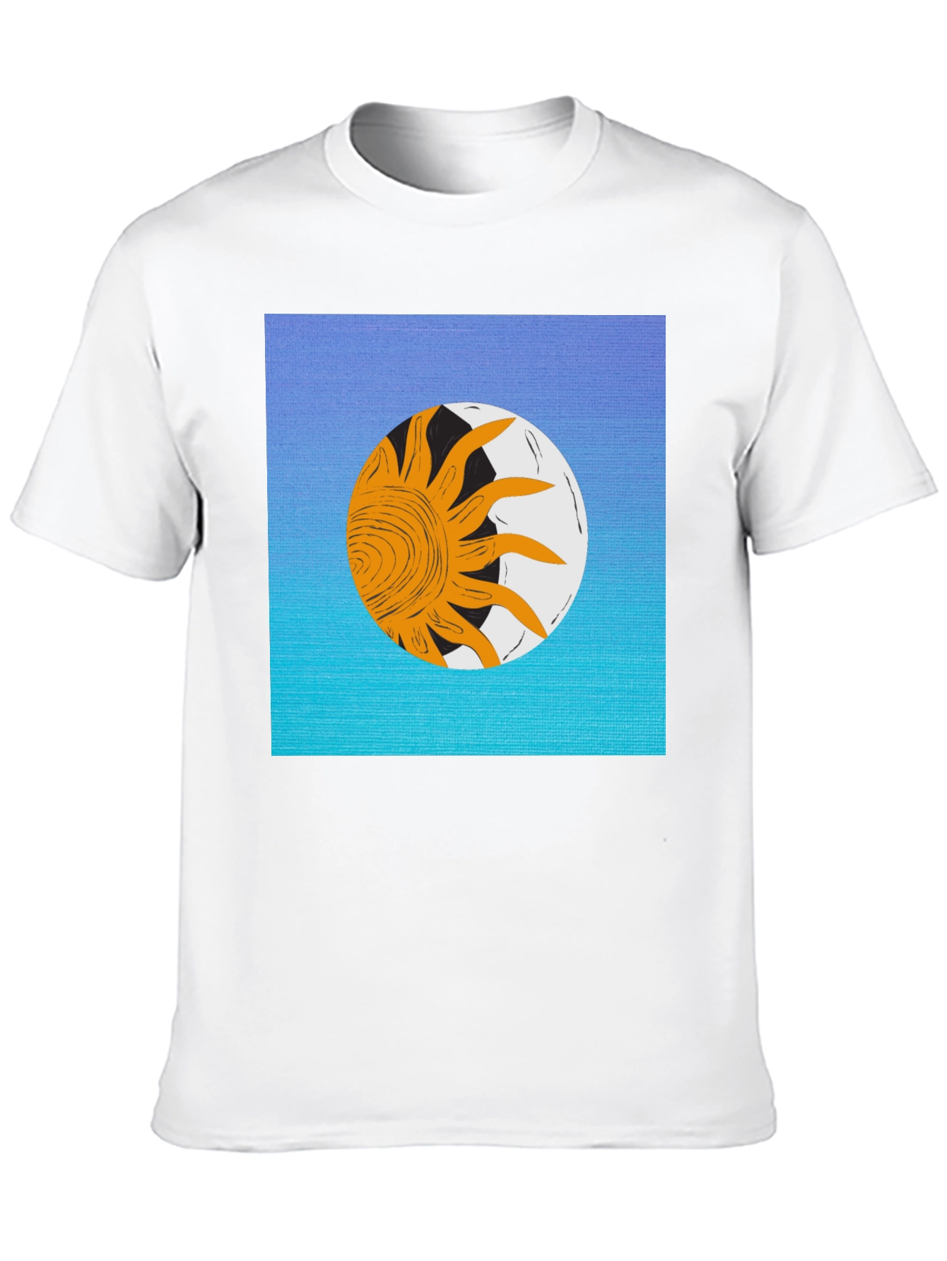 Sun & Moon Graphic Black T-Shirt