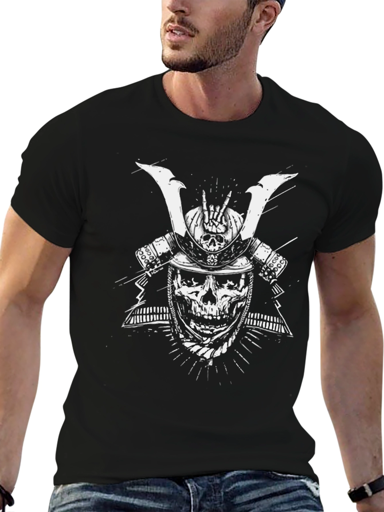 Skull Samurai T-Shirt - Graphic Tee