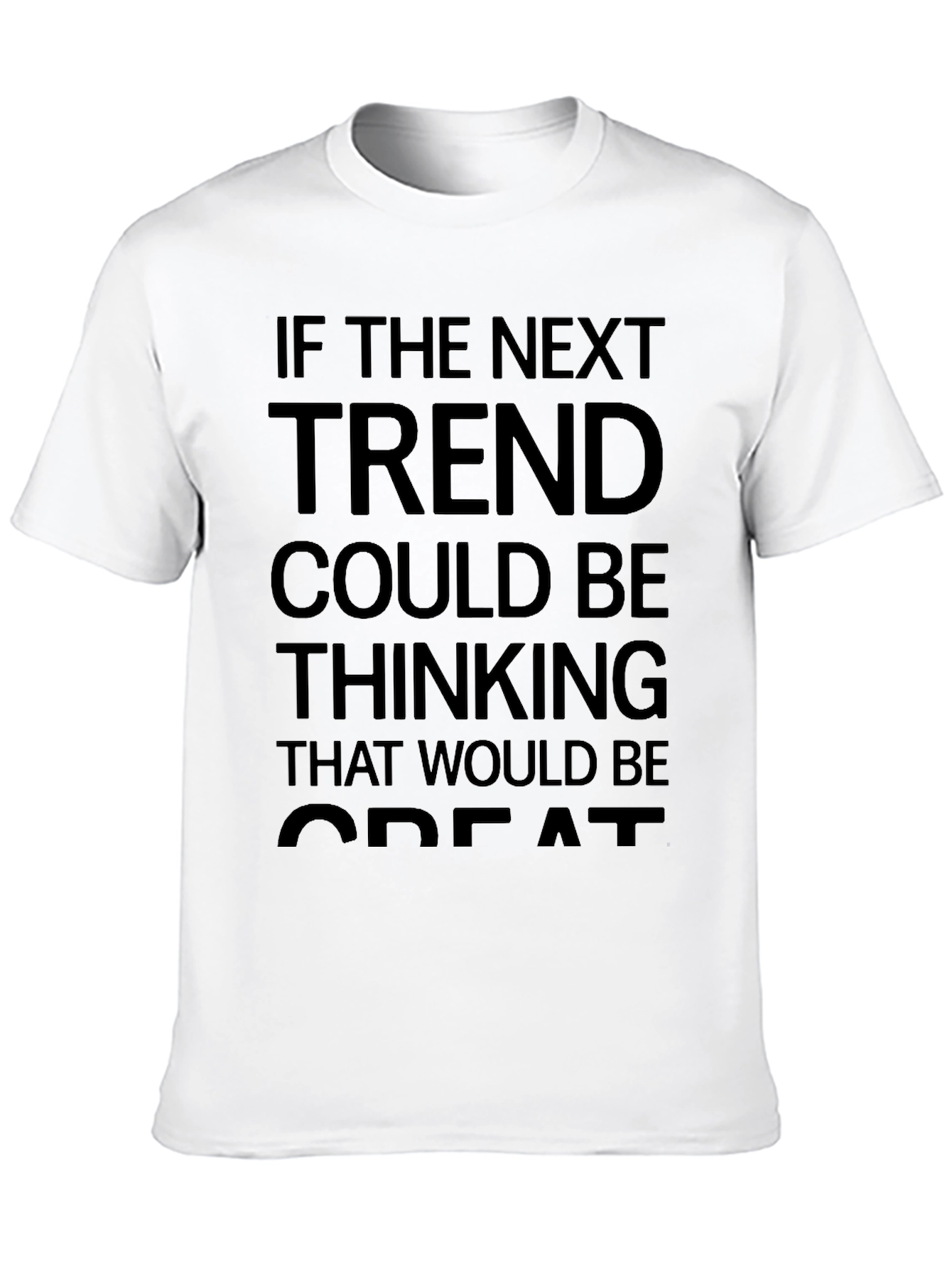 Next Trend Thinking Black Graphic T-Shirt