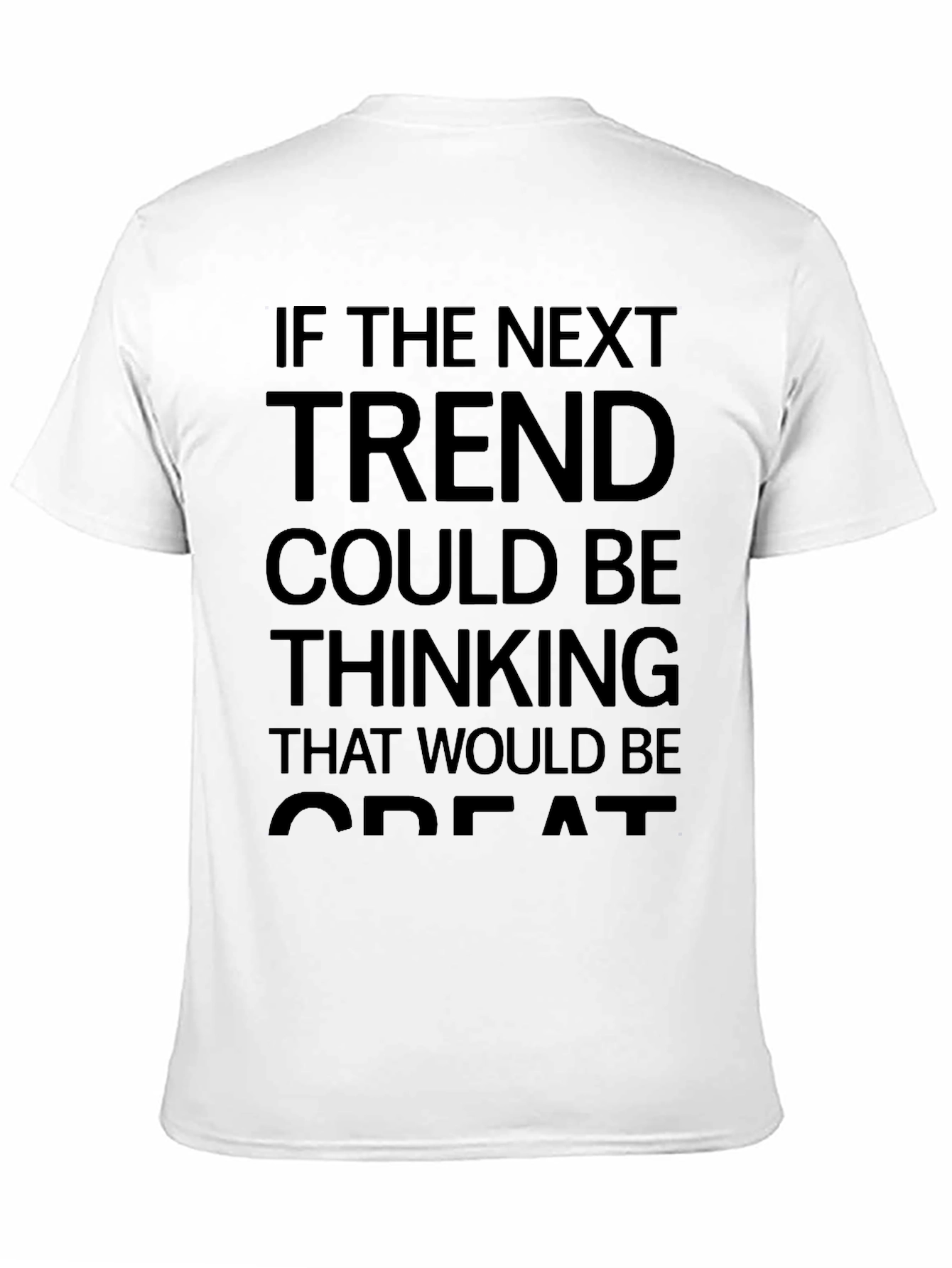 Next Trend Thinking Black Graphic T-Shirt