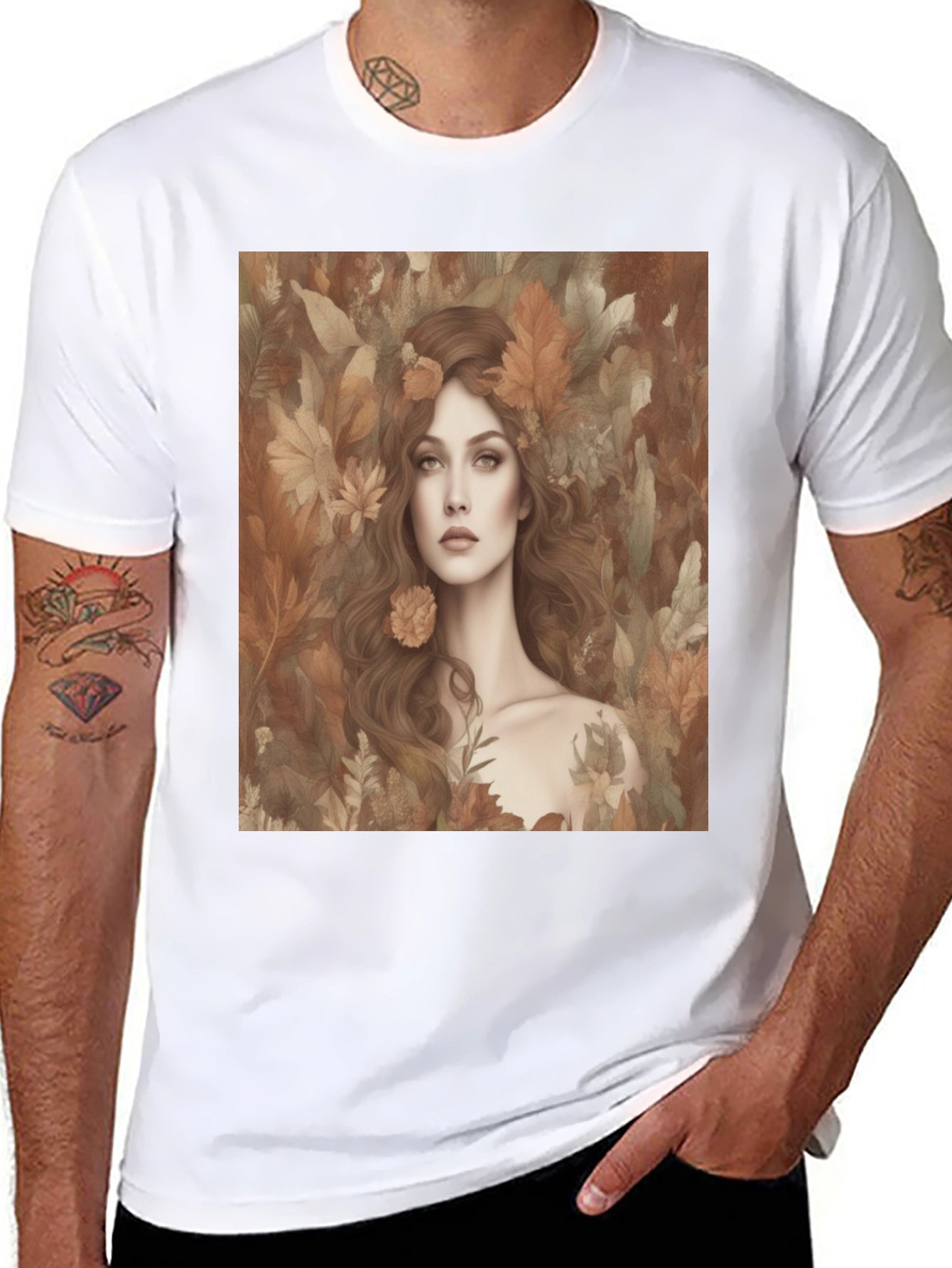 Nature Goddess T-Shirt - Stylish Graphic Tee