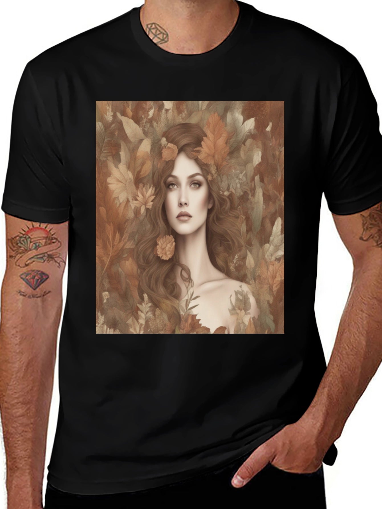 Nature Goddess T-Shirt - Stylish Graphic Tee