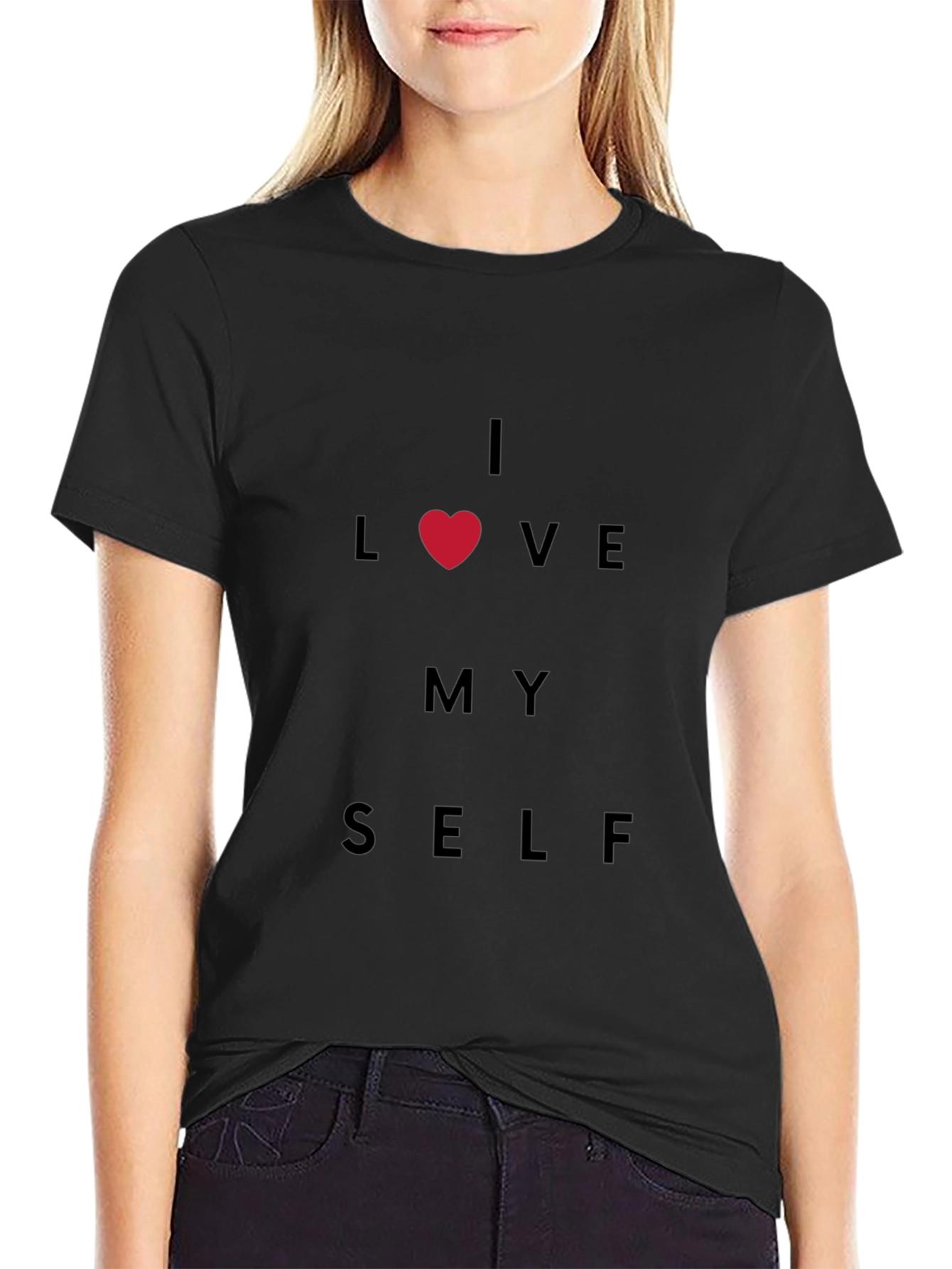 I Love Myself Black T-Shirt