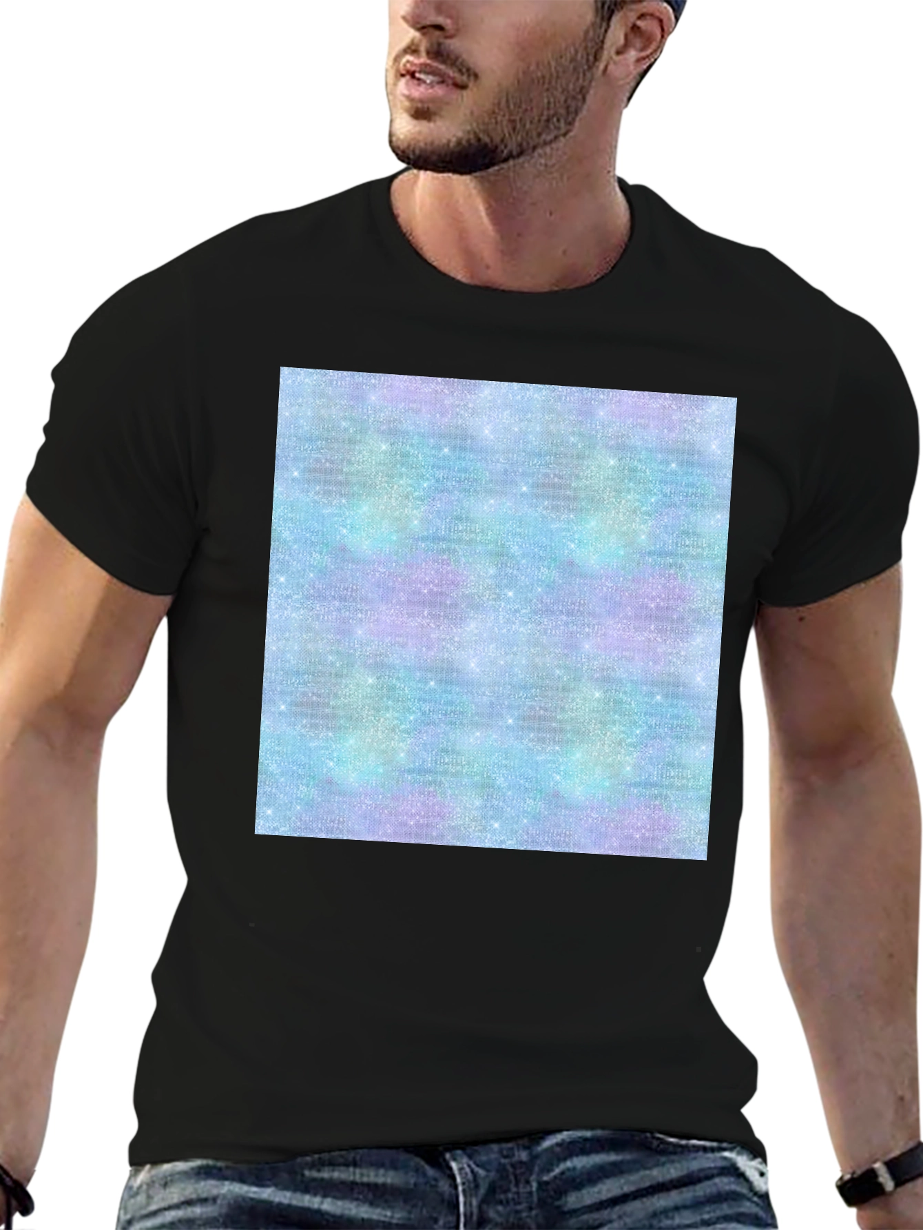 Galaxy Sparkle Tee - Trendy Print