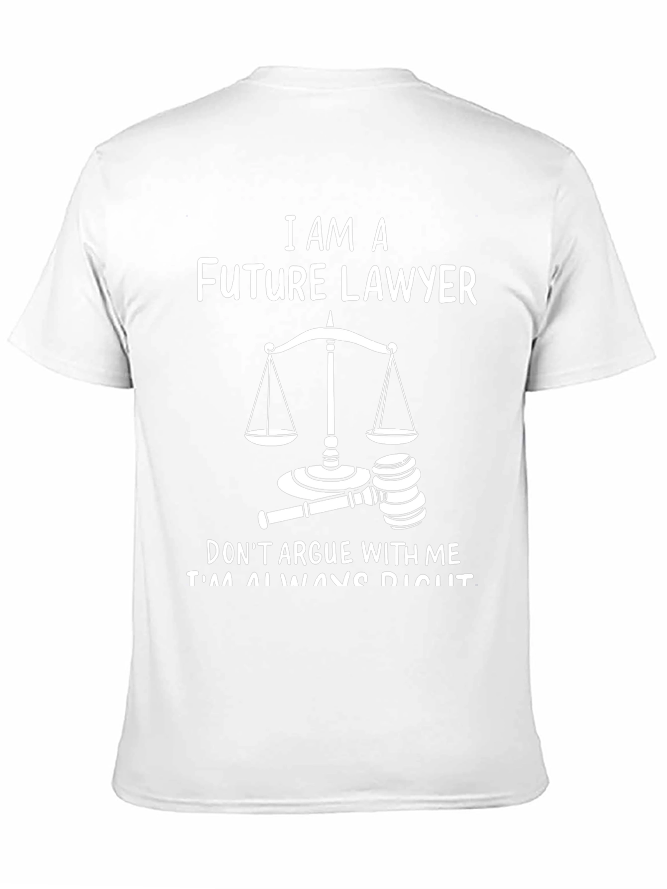 Future Lawyer T-Shirt - Scales of Justice Design