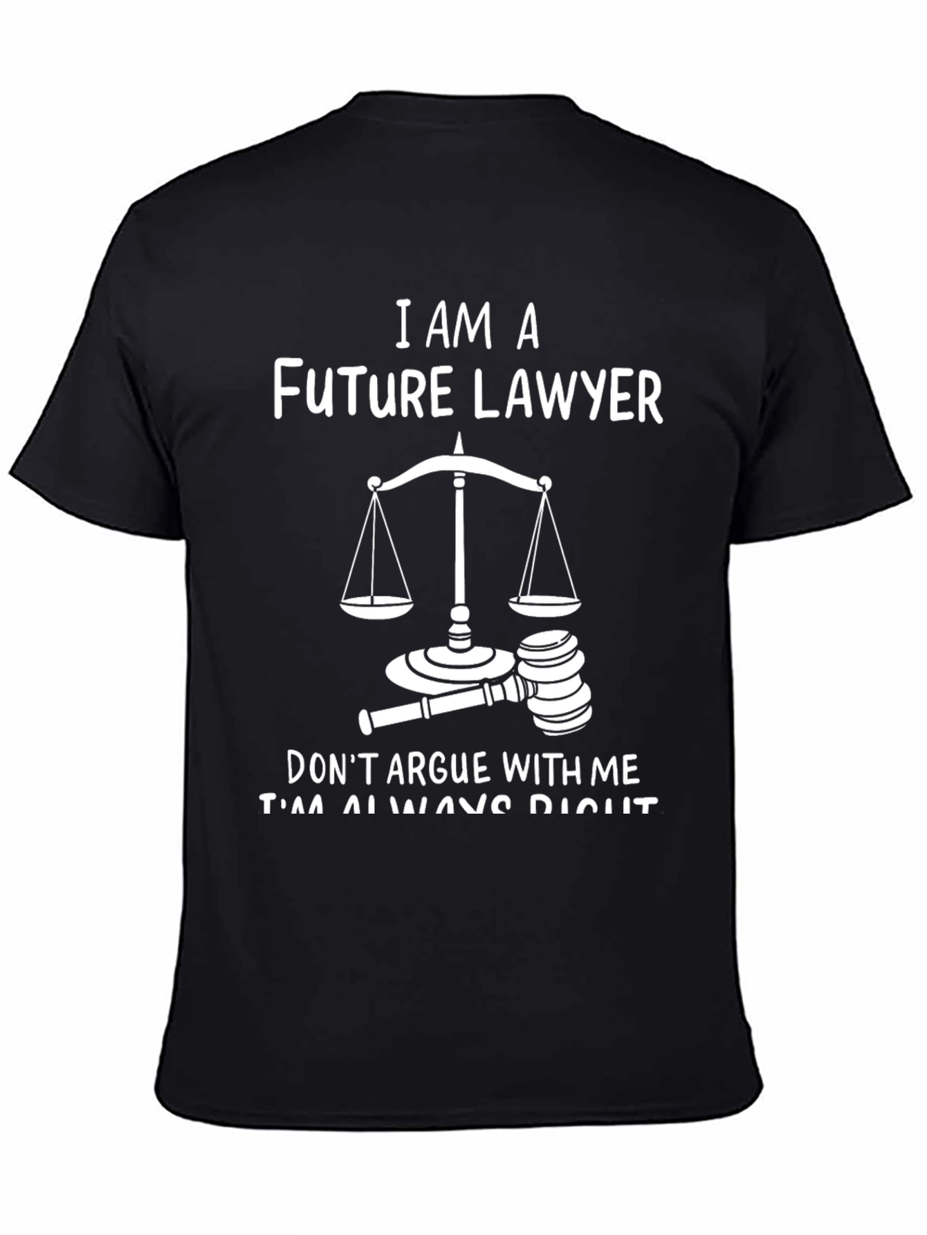 Future Lawyer T-Shirt - Scales of Justice Design
