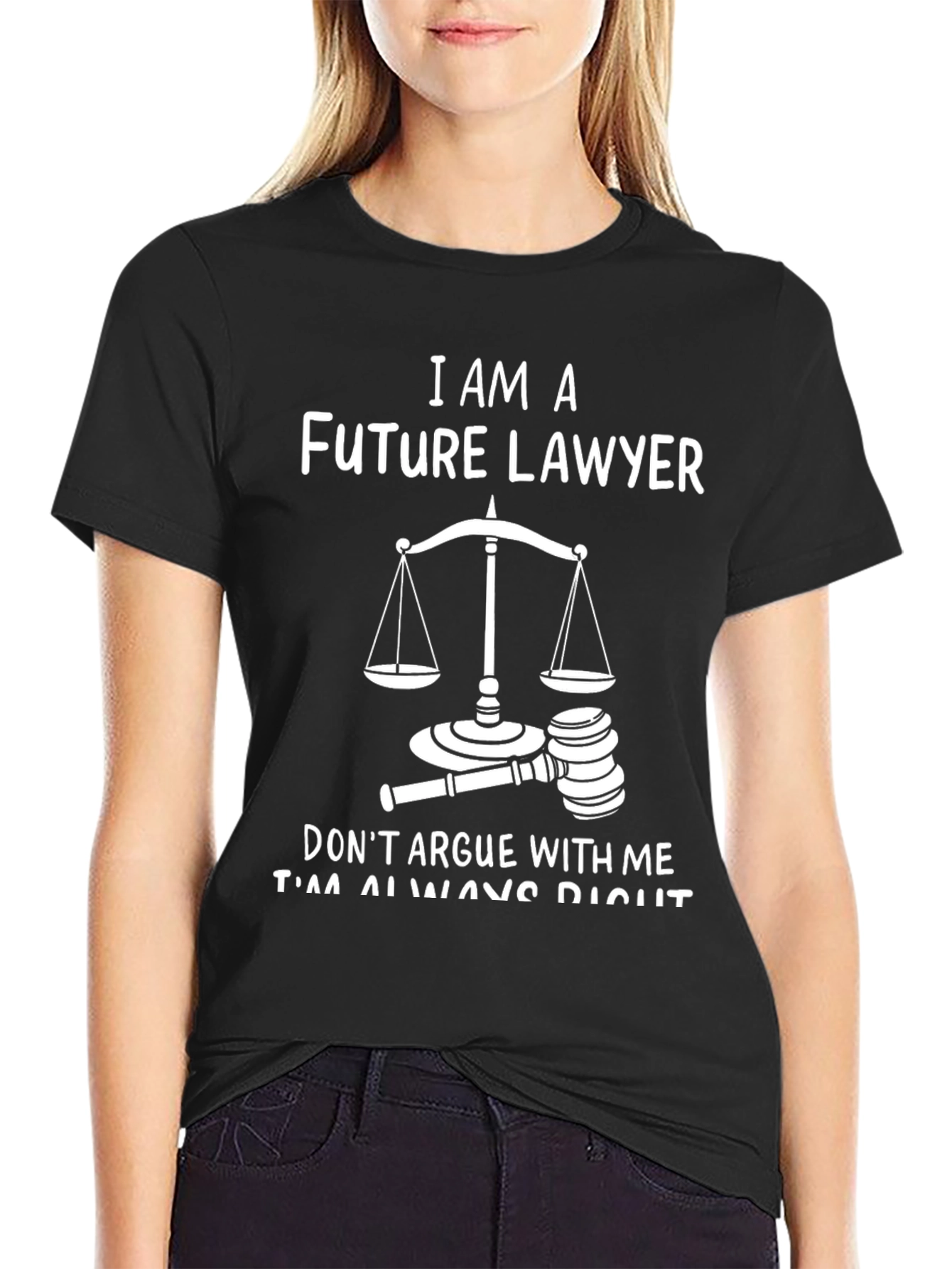 Future Lawyer T-Shirt - Scales of Justice Design
