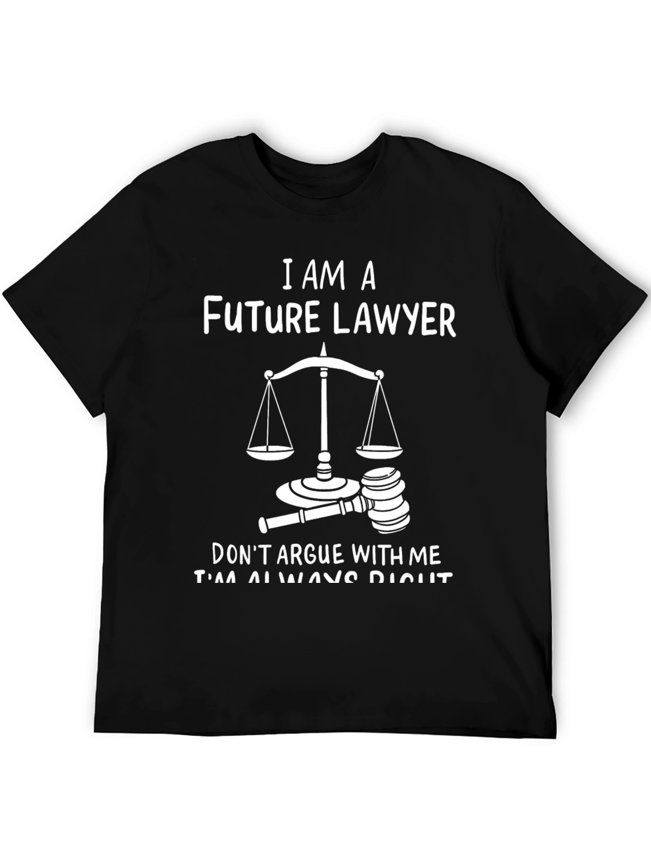 Future Lawyer T-Shirt - Scales of Justice Design