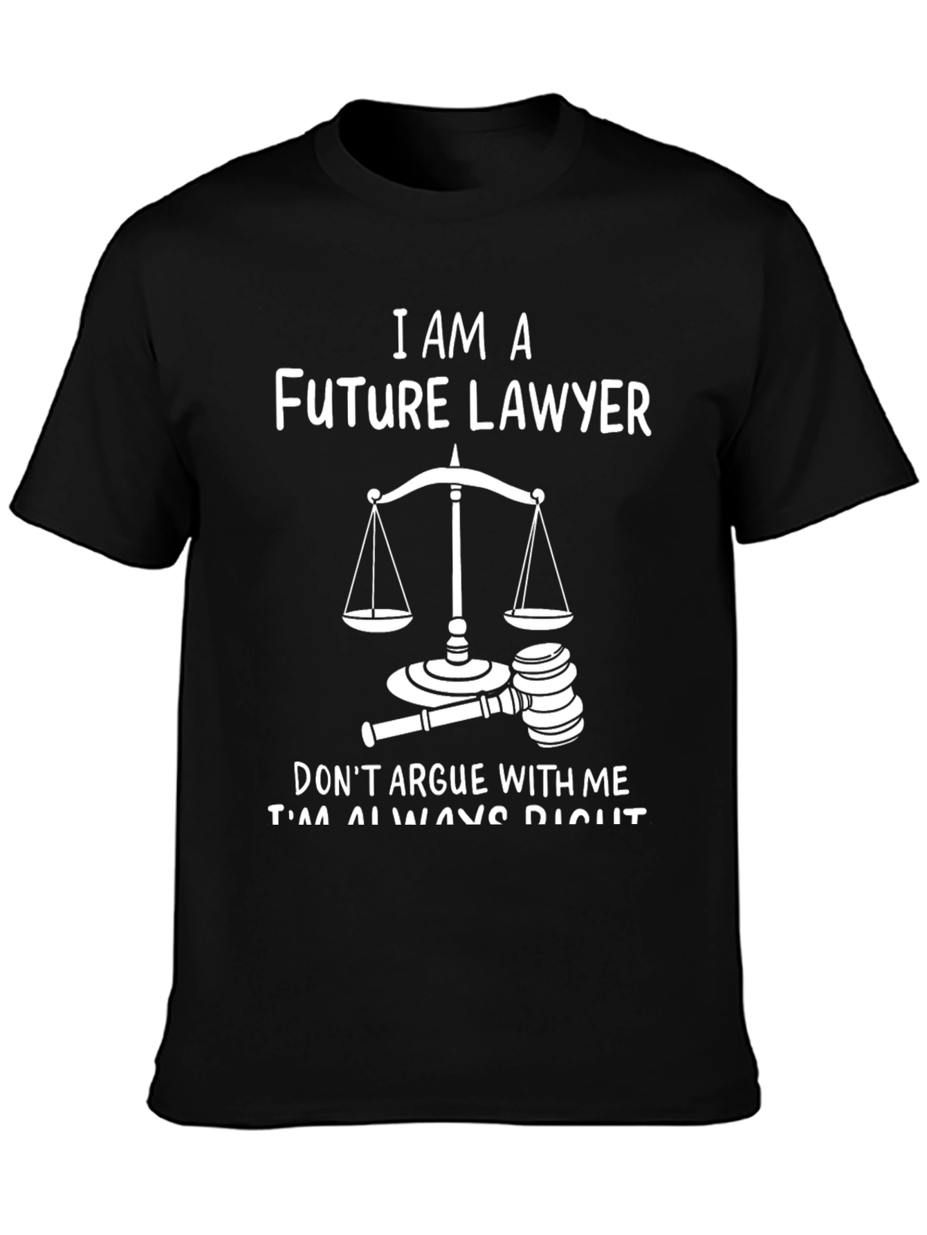 Future Lawyer T-Shirt - Scales of Justice Design