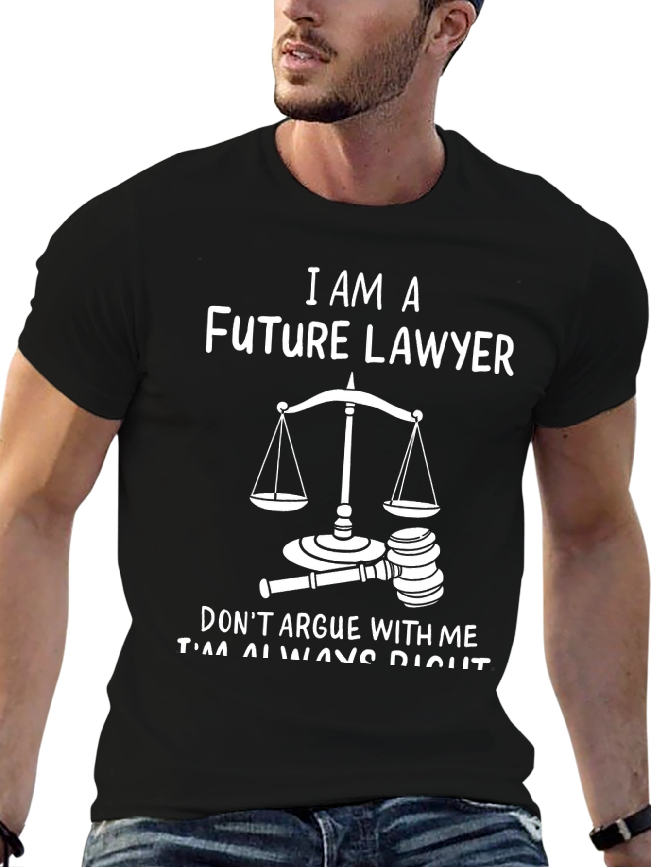 Future Lawyer T-Shirt - Scales of Justice Design