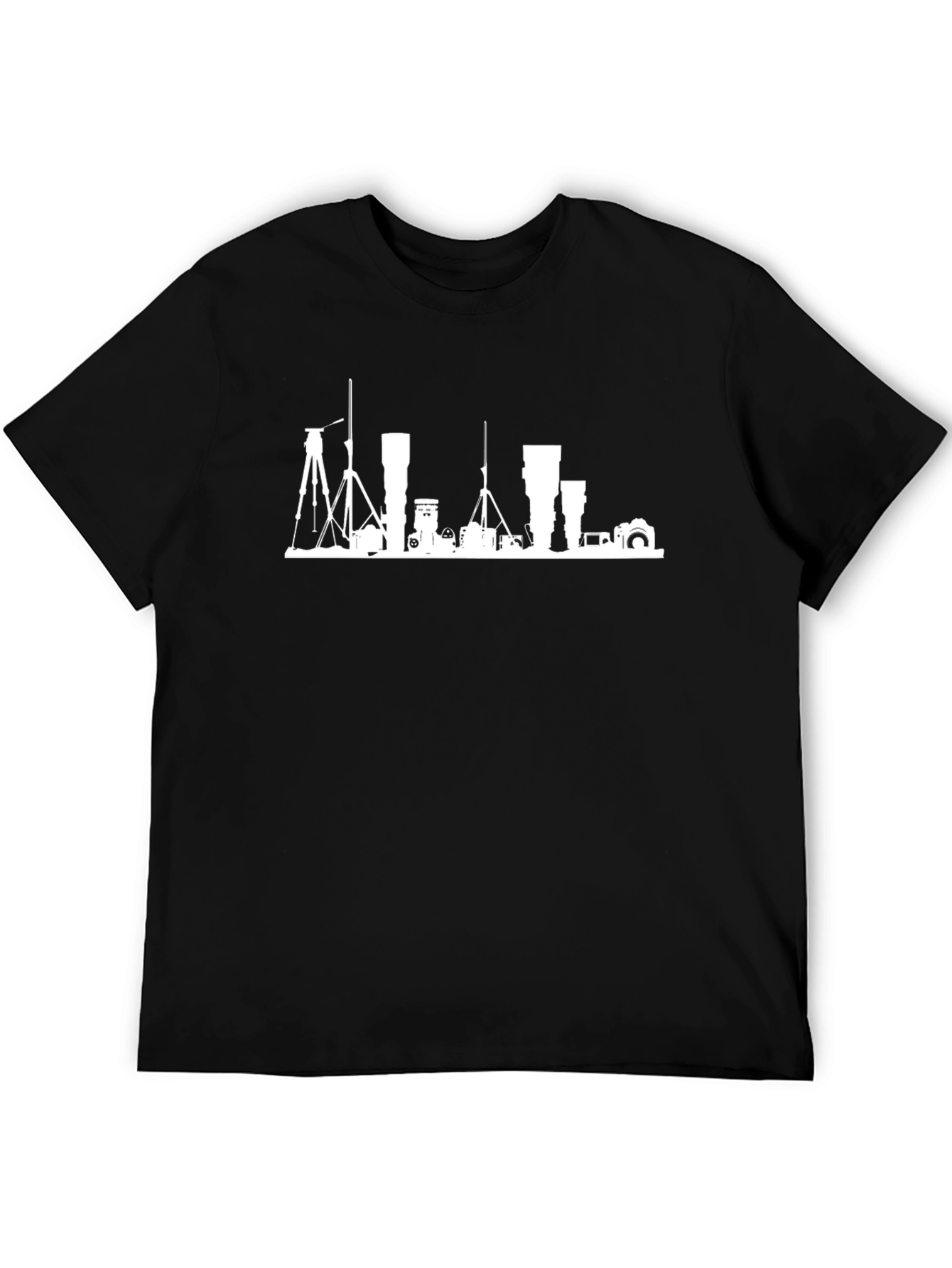 Camera Equipment Silhouette Graphic Tee