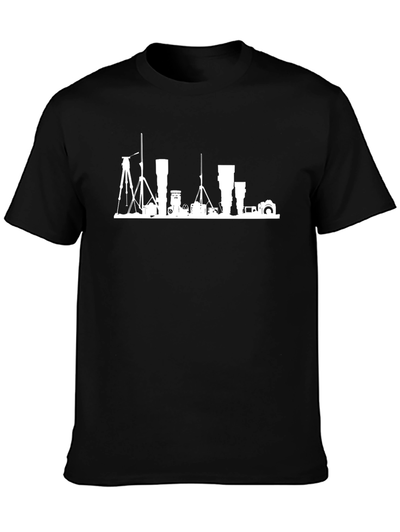 Camera Equipment Silhouette Graphic Tee
