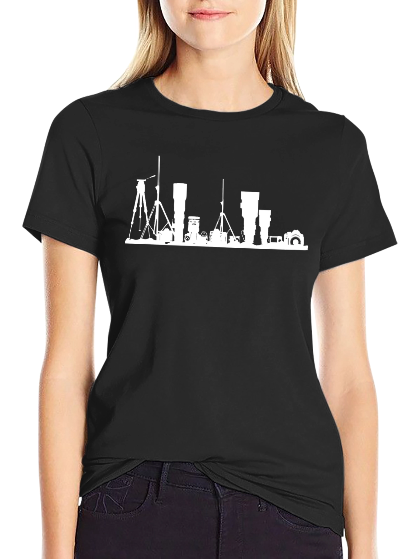 Camera Equipment Silhouette Graphic Tee