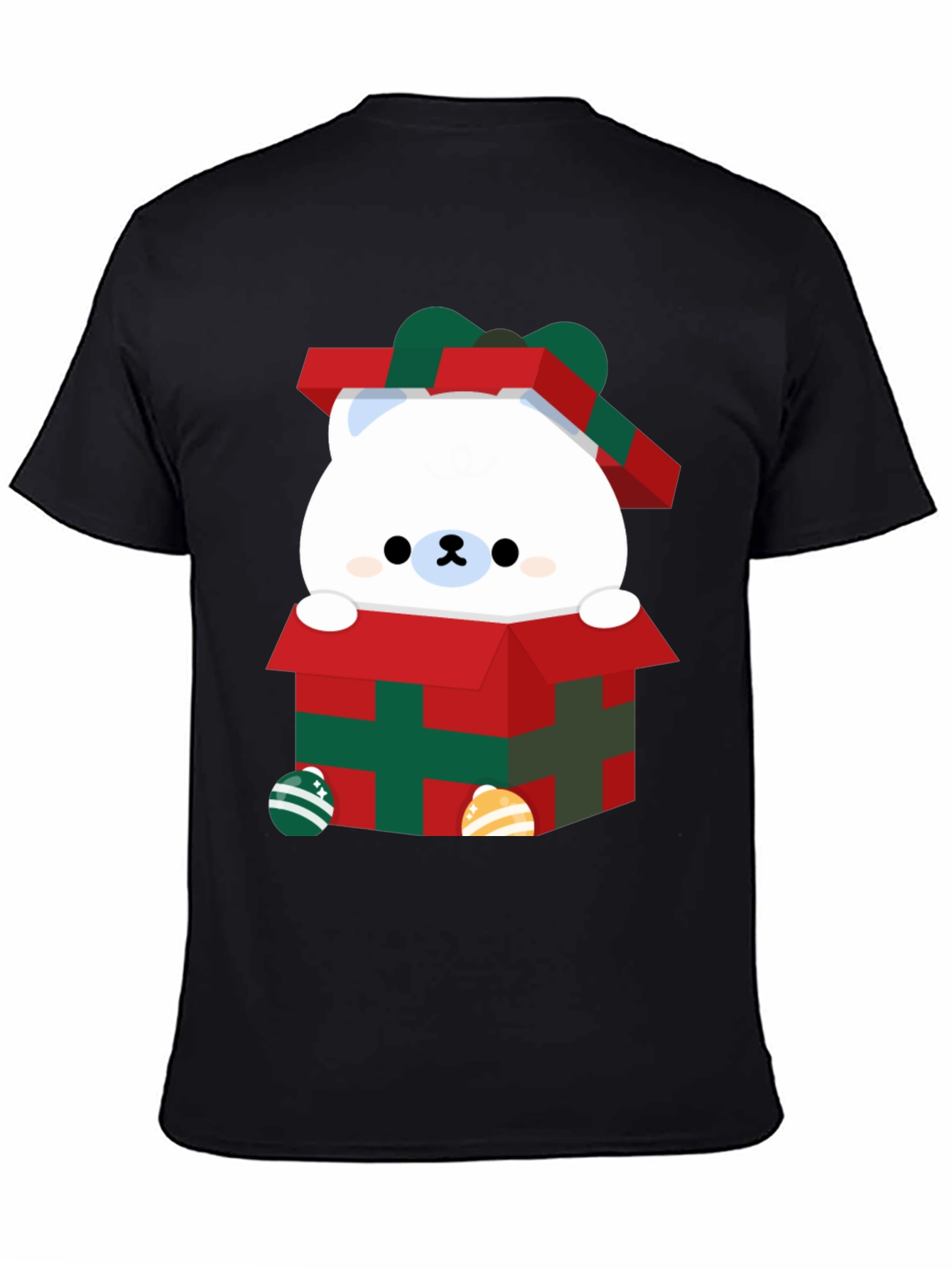 Cute Bear in Gift Box Graphic Tee