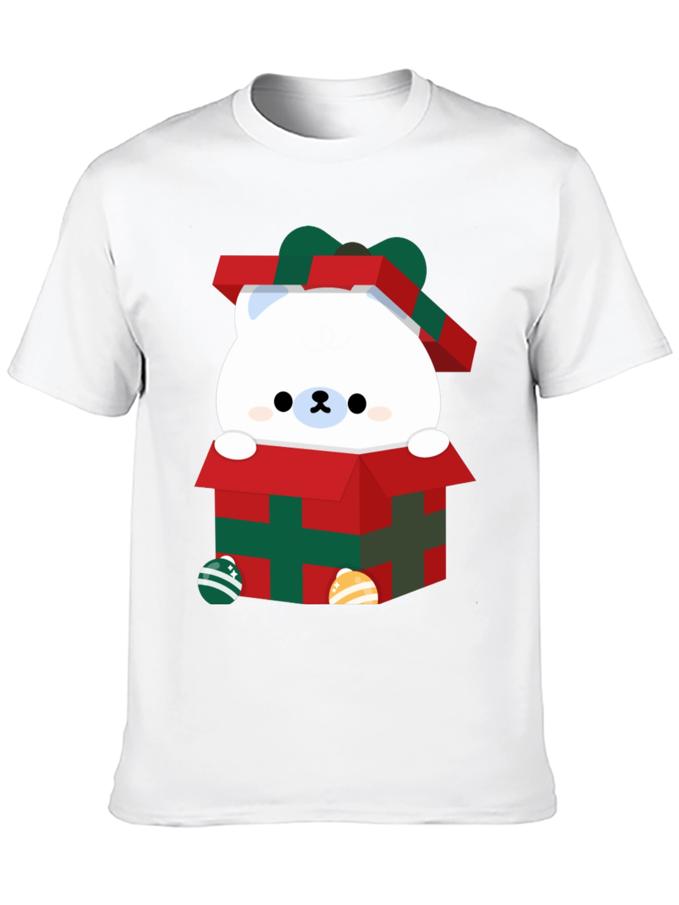 Cute Bear in Gift Box Graphic Tee