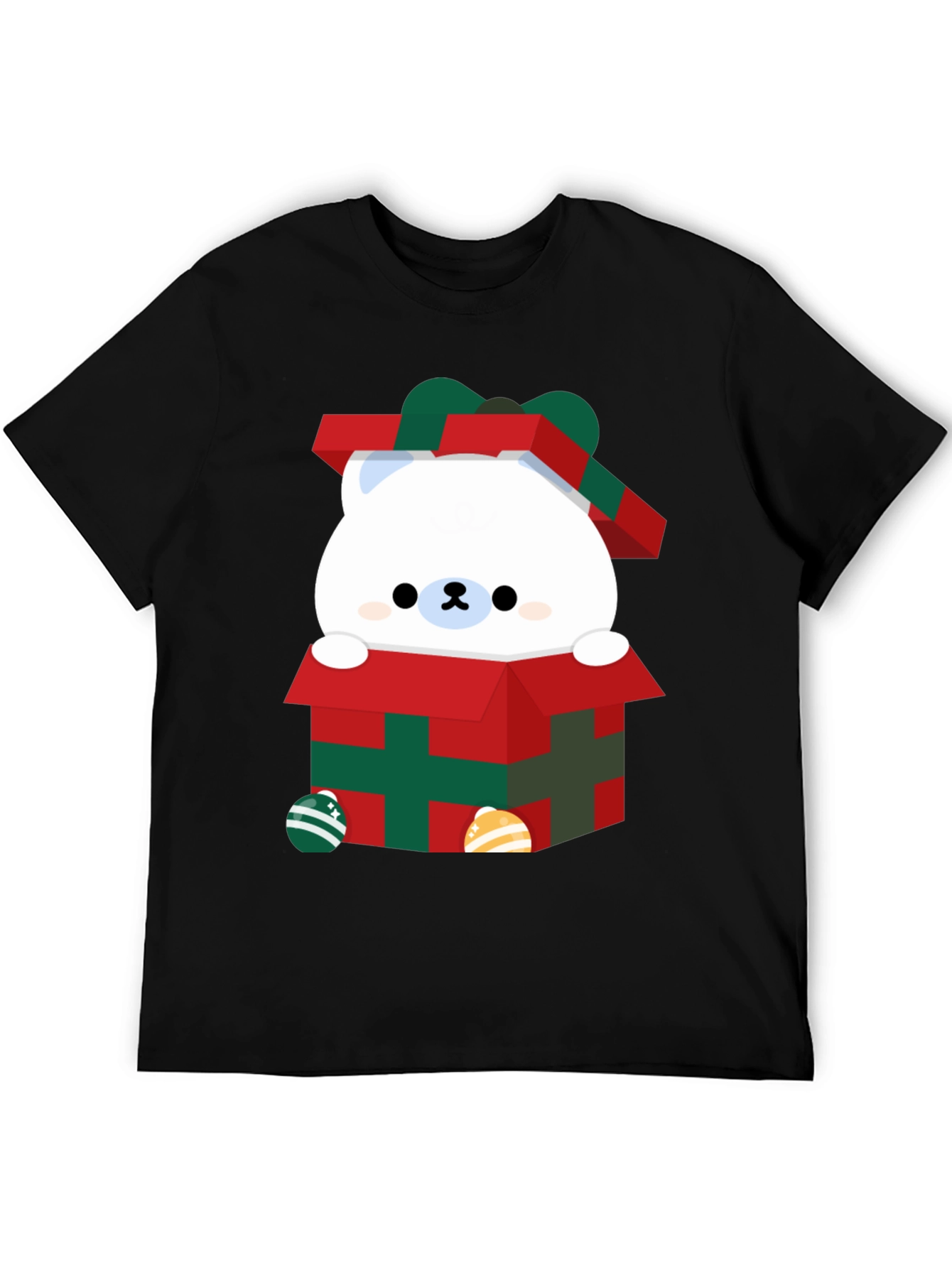 Cute Bear in Gift Box Graphic Tee