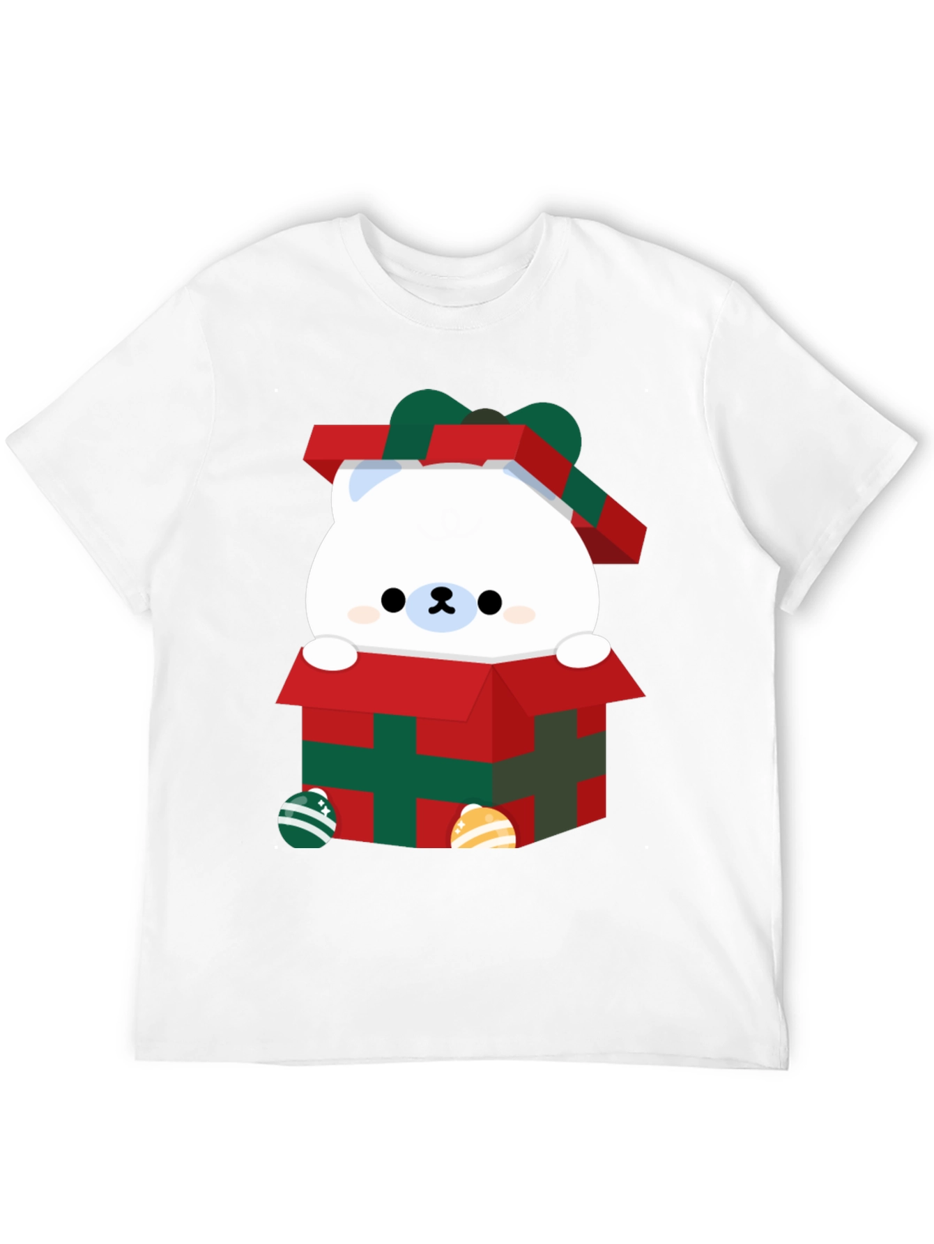 Cute Bear in Gift Box Graphic Tee