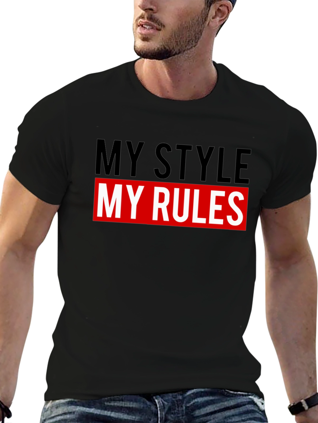 My Style My Rules Graphic Tee - Black
