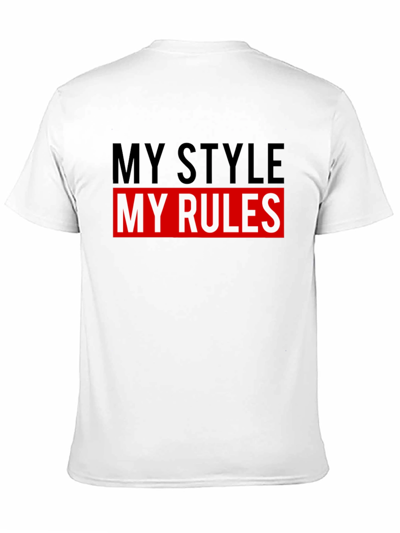 My Style My Rules Graphic Tee - Black