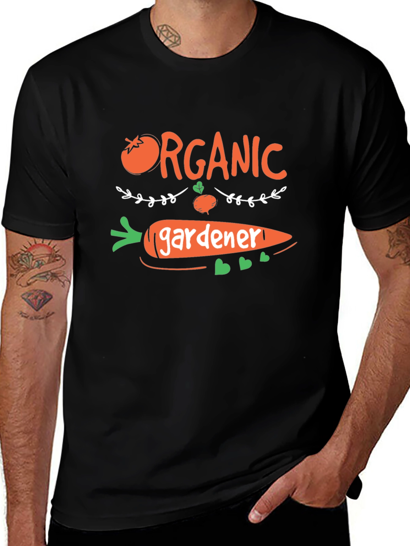 Organic Gardener Graphic Tee - Black