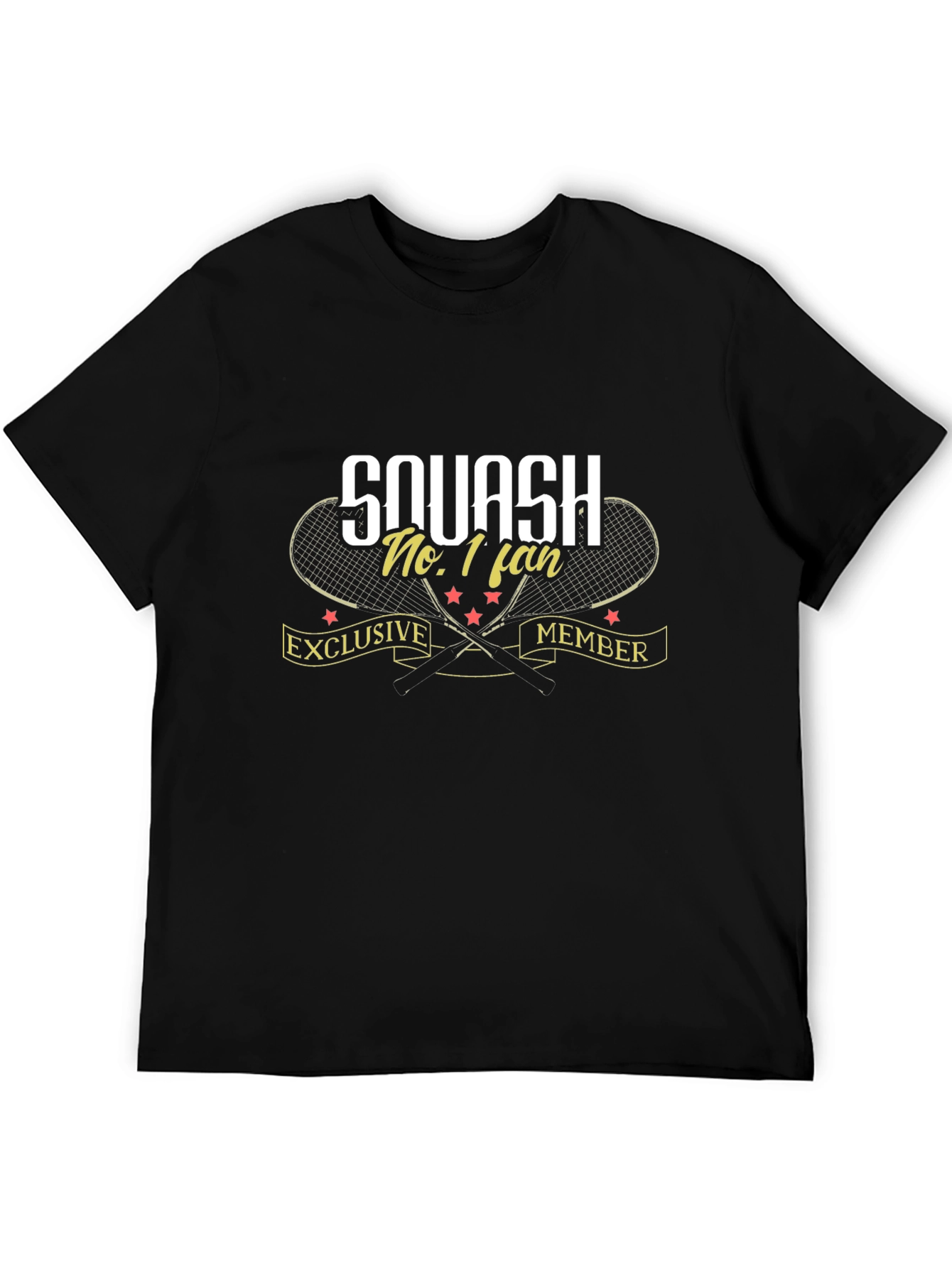 Squash No. 1 Fan Black T-Shirt Exclusive Member Design