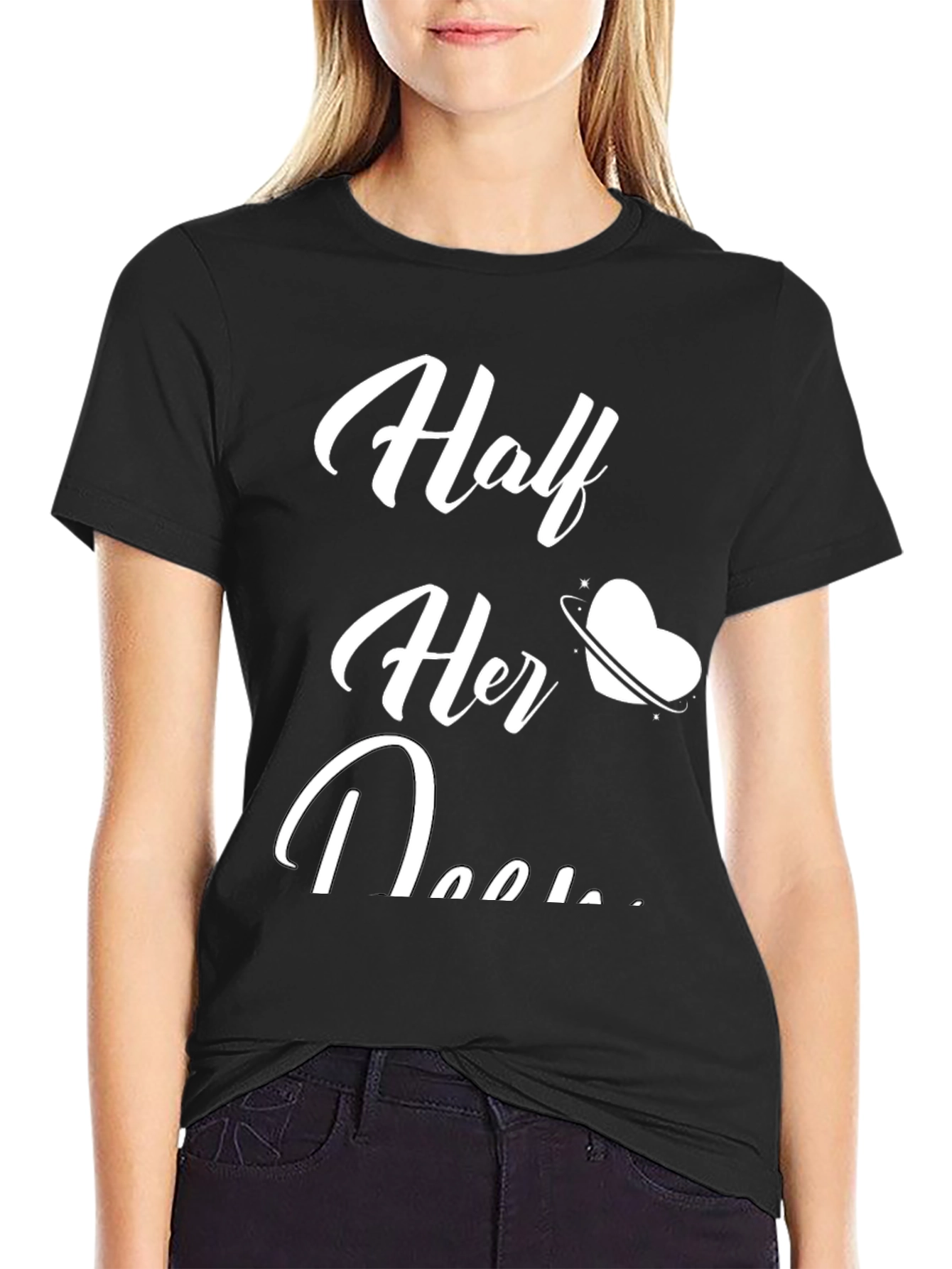 Half Her Heart T-Shirt - Romantic Couple Matching Tee