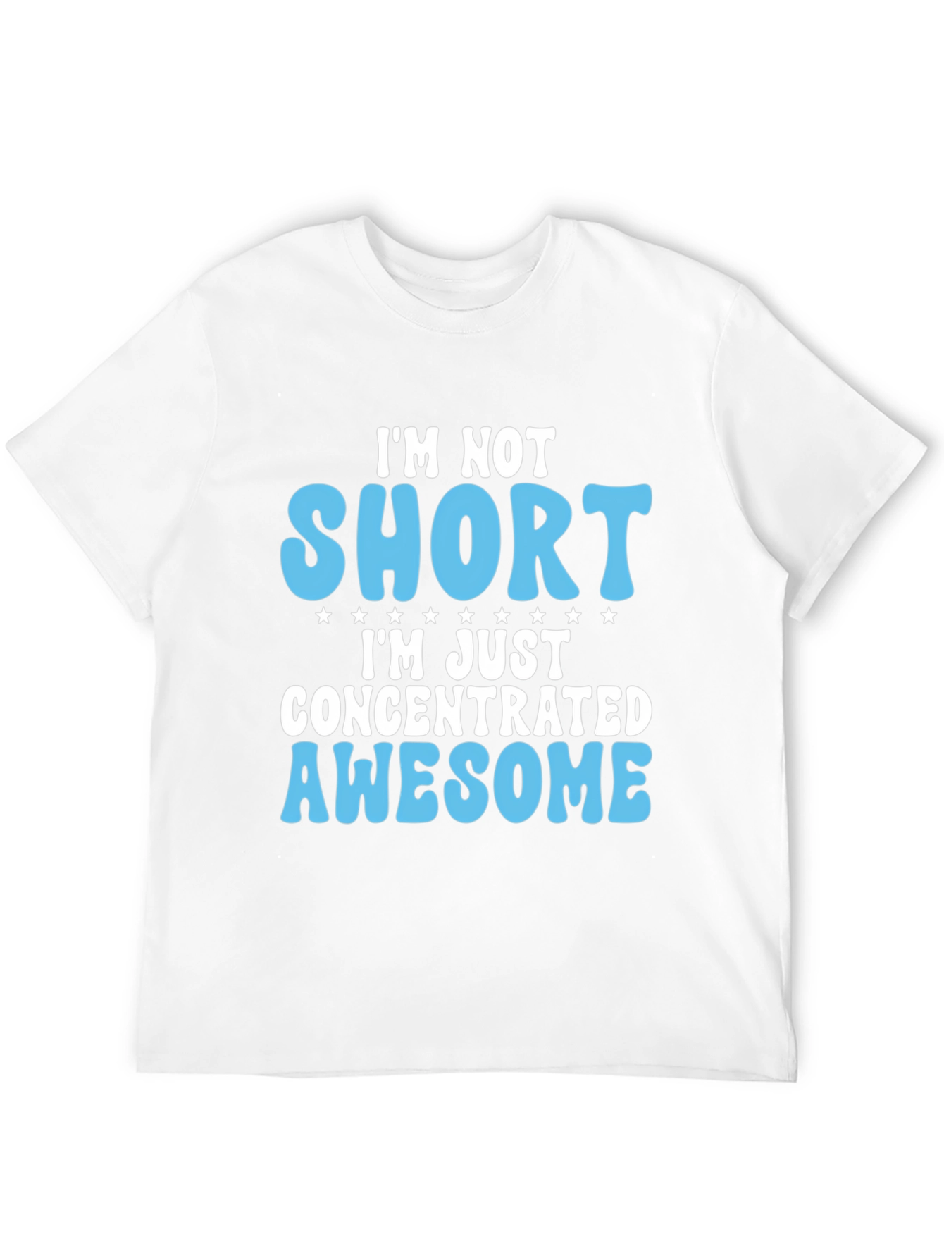 Funny Im Not Short Mens Black T-Shirt