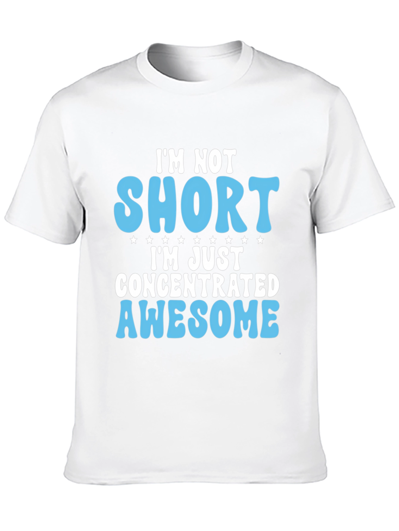 Funny Im Not Short Mens Black T-Shirt