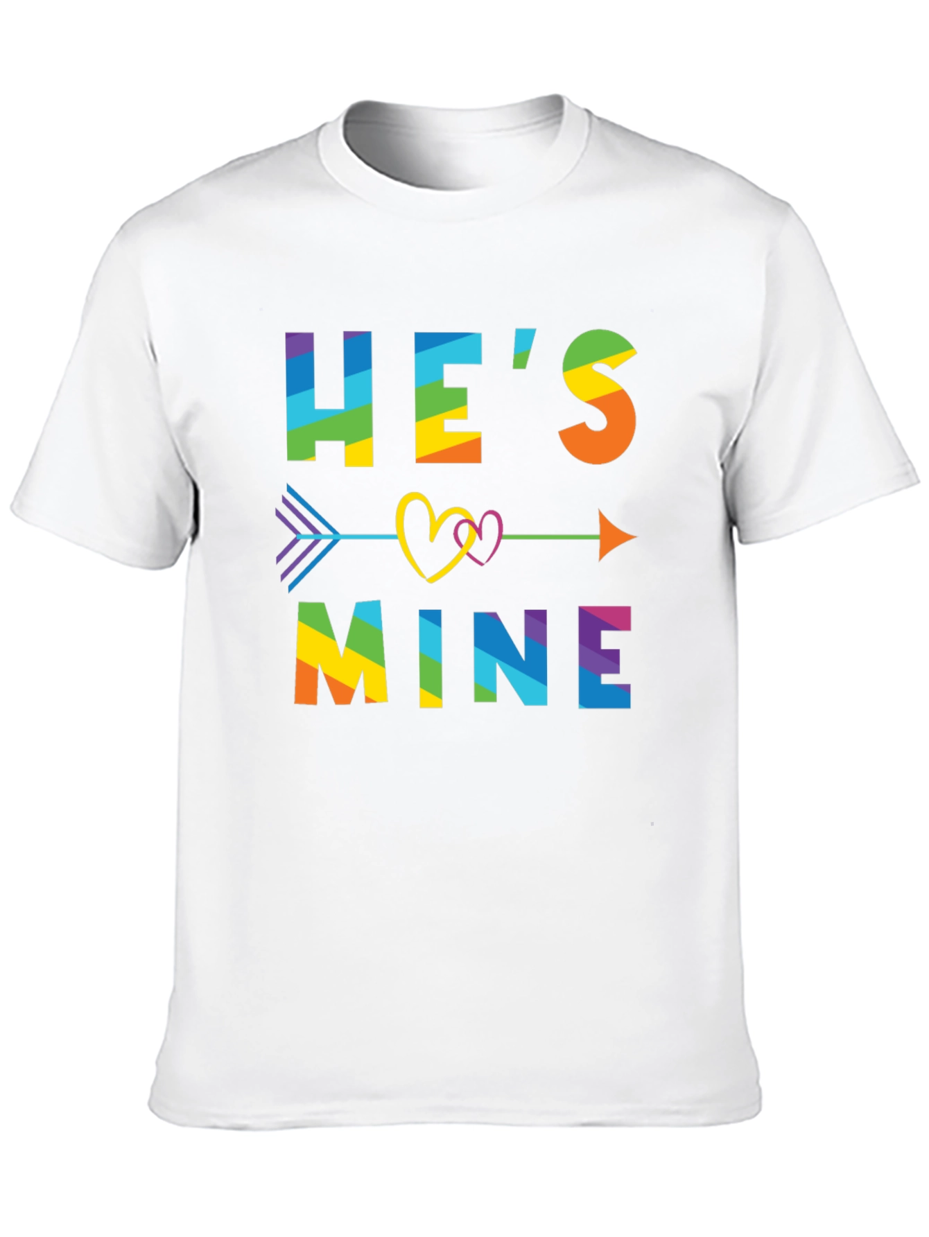 Hes Mine Rainbow LGBTQ Pride T-Shirt