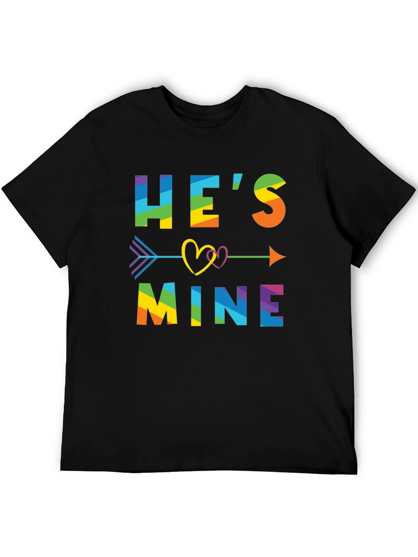 Hes Mine Rainbow LGBTQ Pride T-Shirt