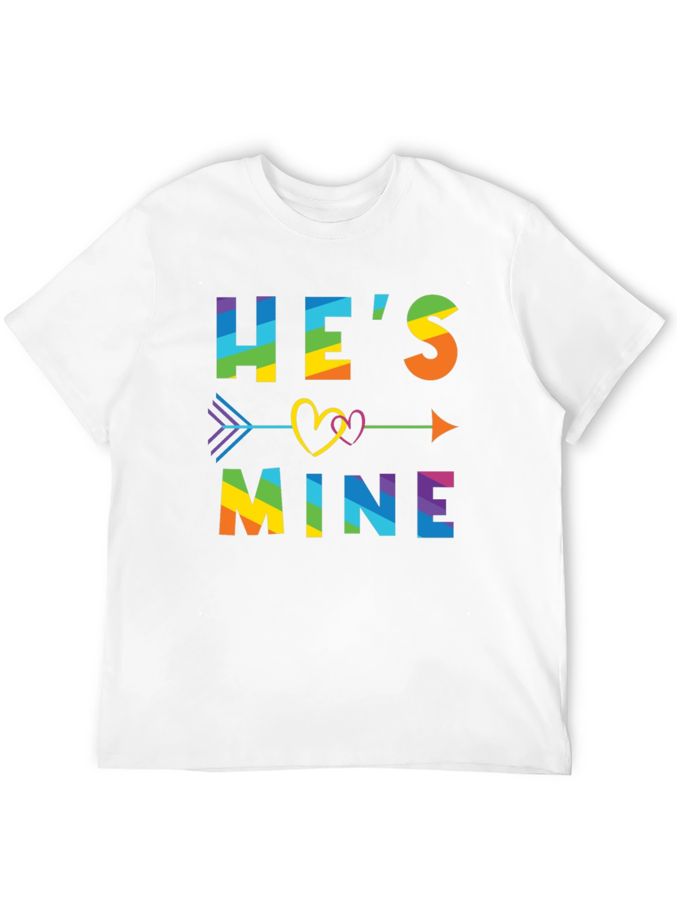 Hes Mine Rainbow LGBTQ Pride T-Shirt