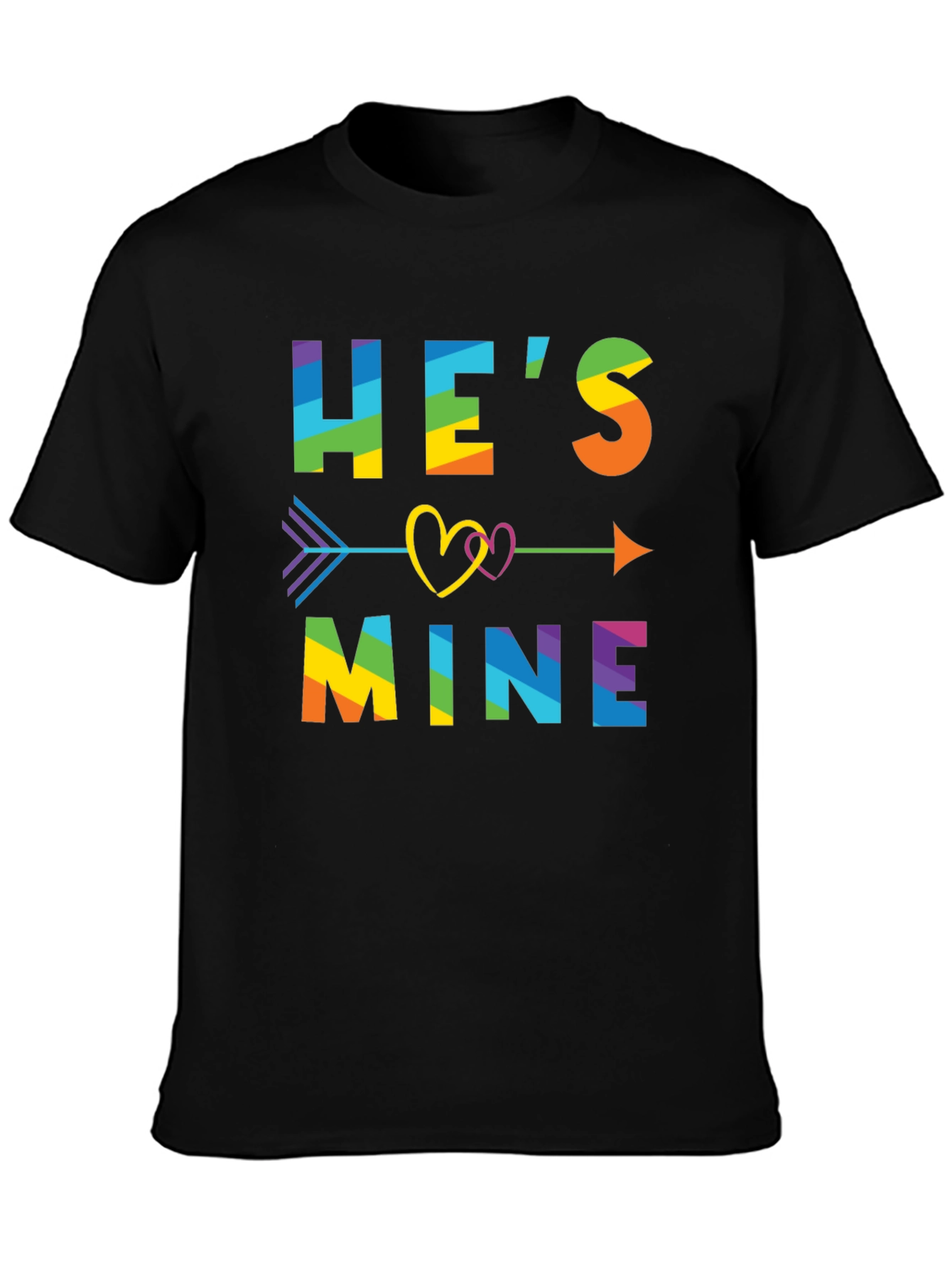 Hes Mine Rainbow LGBTQ Pride T-Shirt