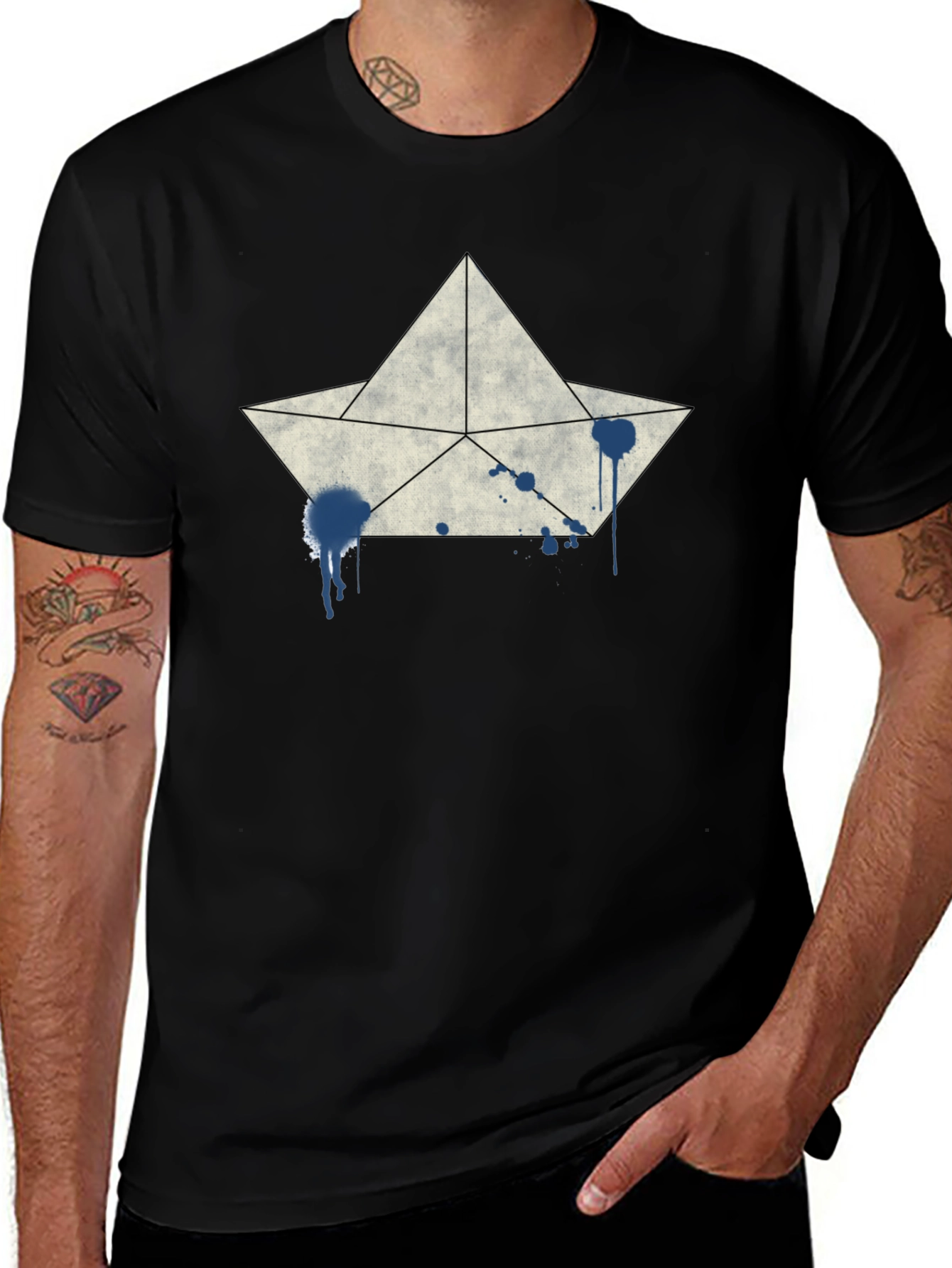 Paper Boat Graphic T-Shirt