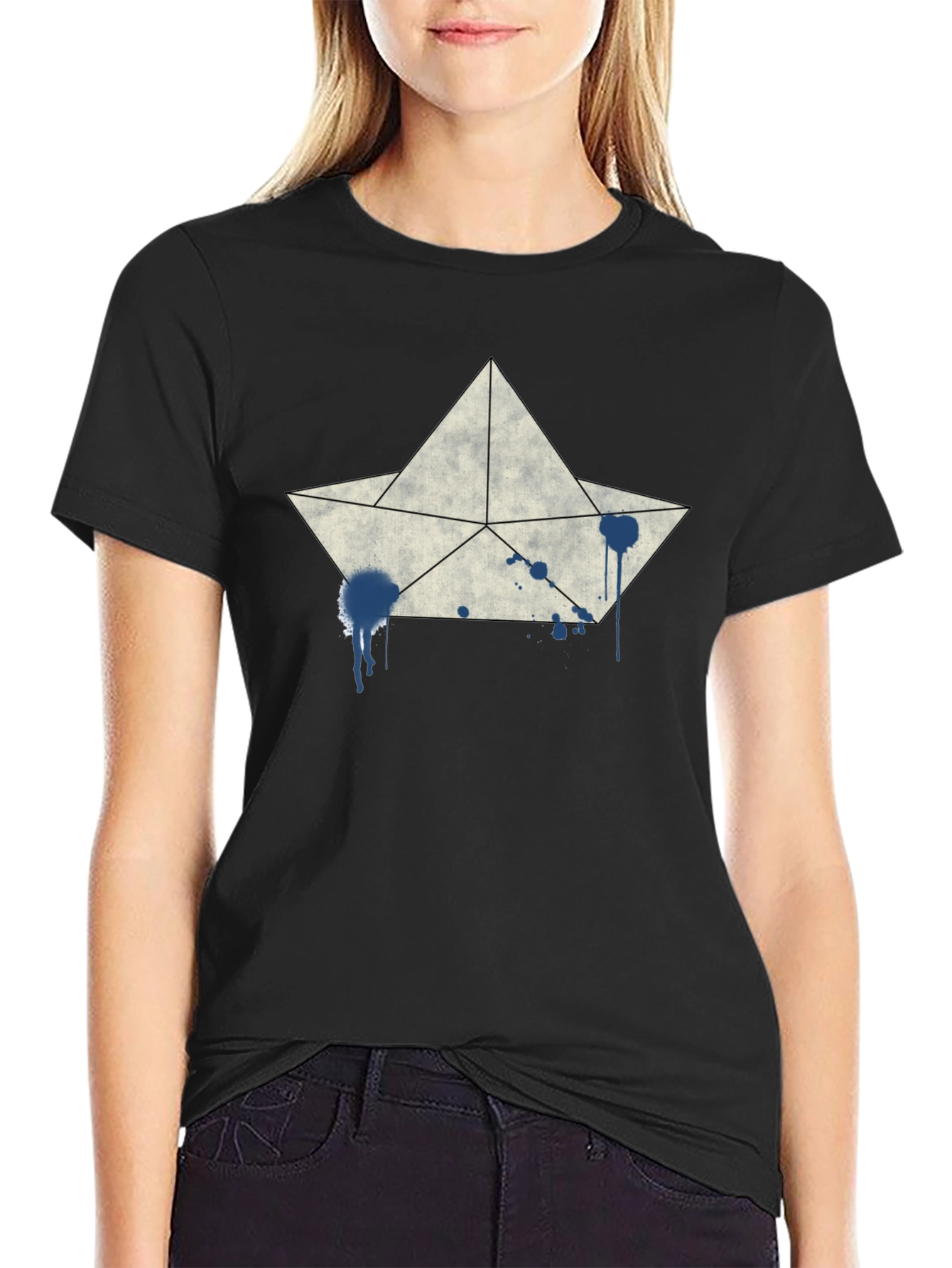 Paper Boat Graphic T-Shirt