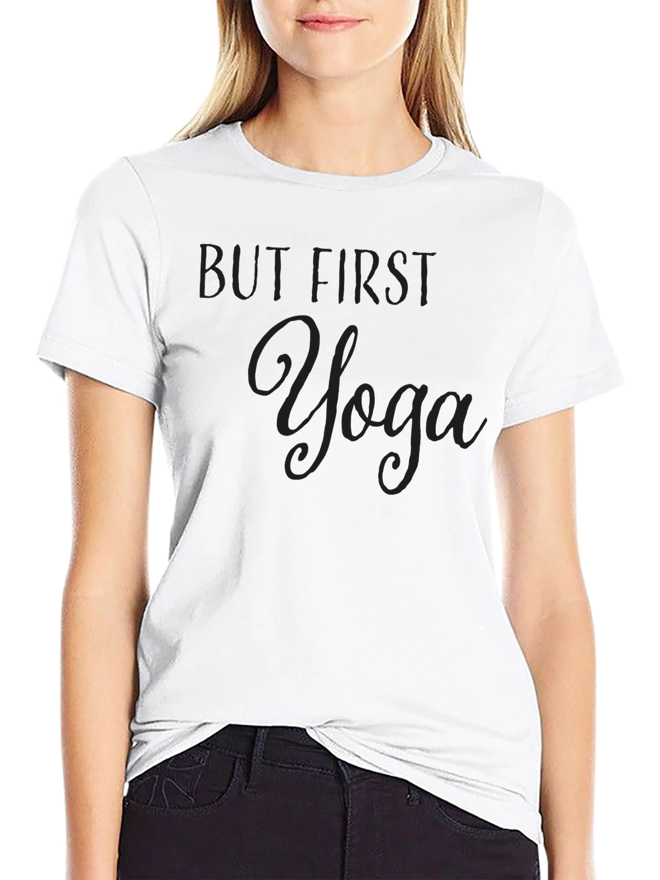 But First Yoga Graphic Tee - Unisex