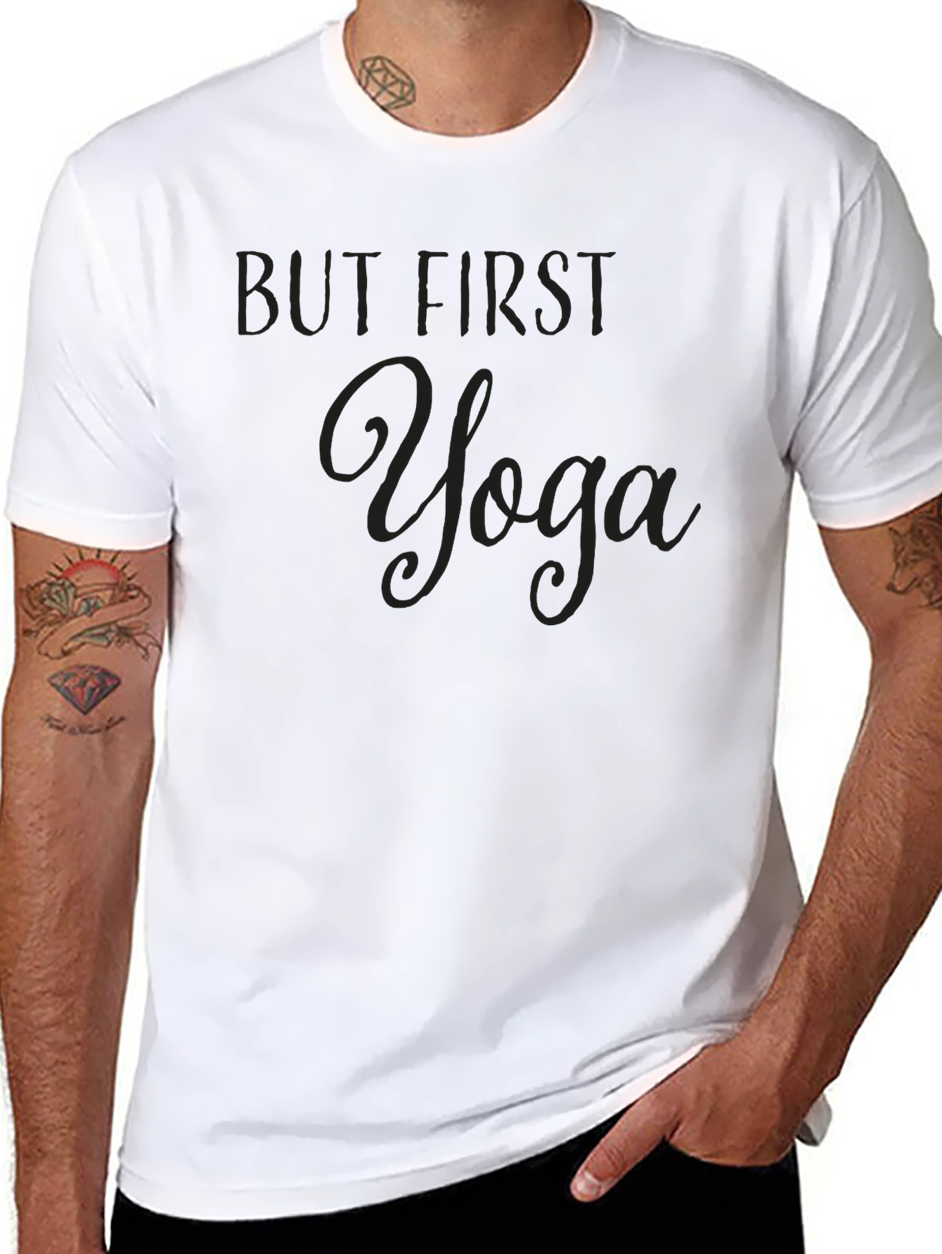 But First Yoga Graphic Tee - Unisex