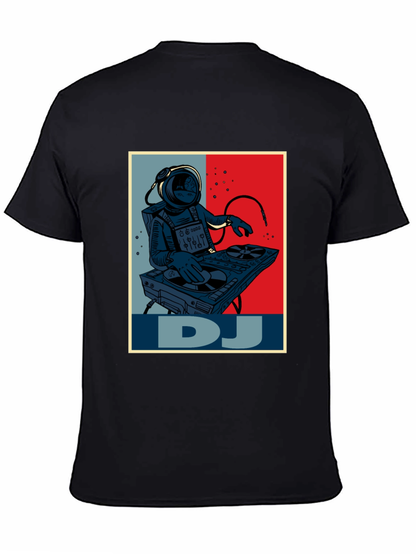 Astronaut DJ Graphic T-Shirt - Space Music Lover Tee