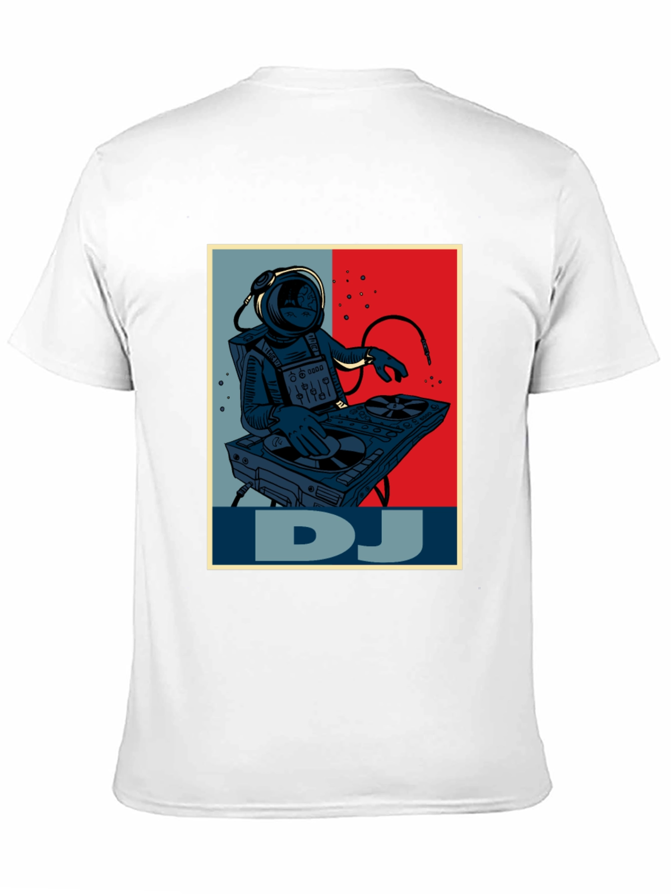 Astronaut DJ Graphic T-Shirt - Space Music Lover Tee