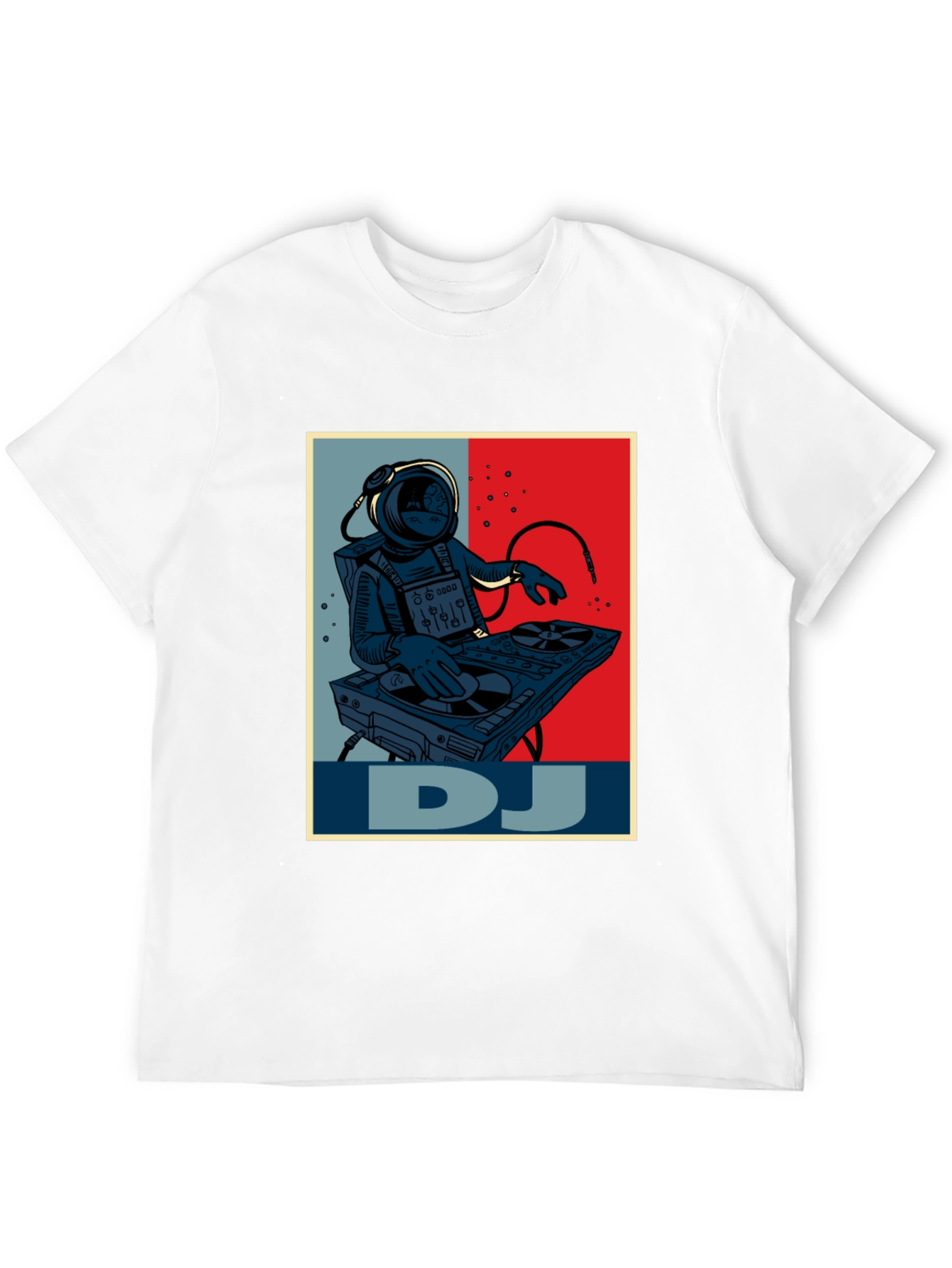 Astronaut DJ Graphic T-Shirt - Space Music Lover Tee