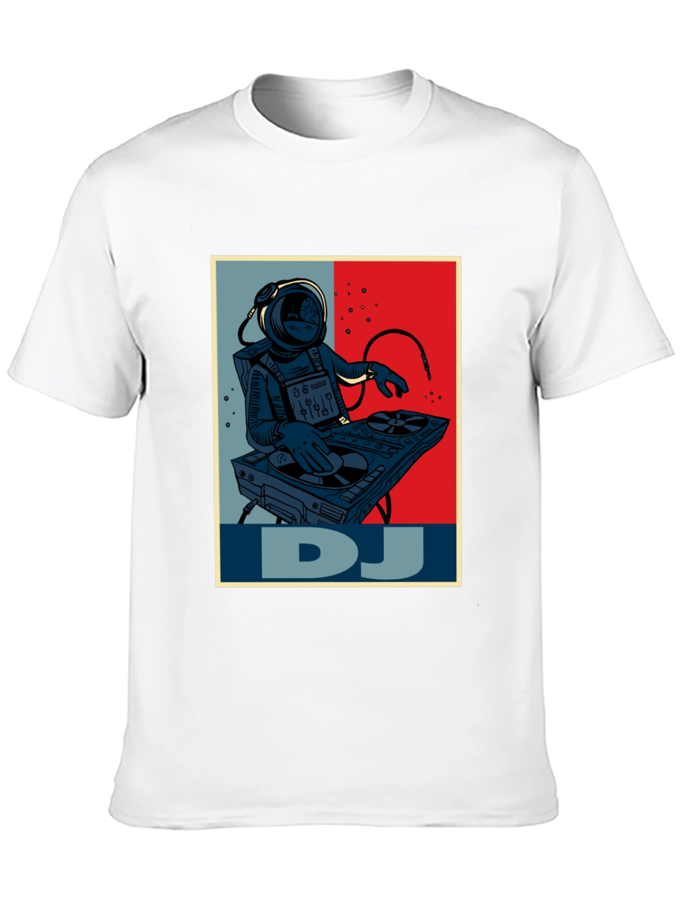Astronaut DJ Graphic T-Shirt - Space Music Lover Tee