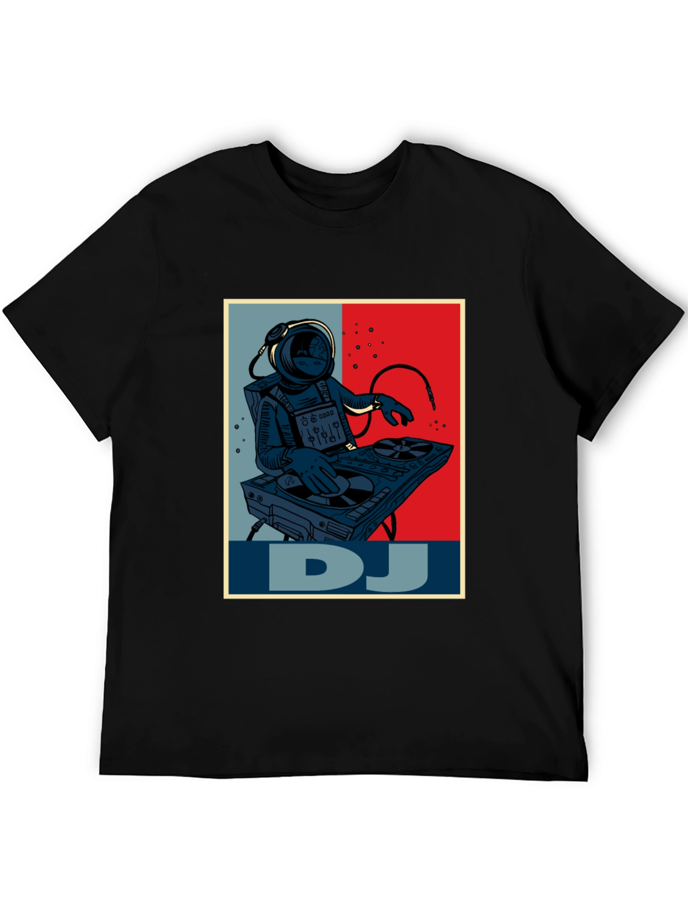Astronaut DJ Graphic T-Shirt - Space Music Lover Tee