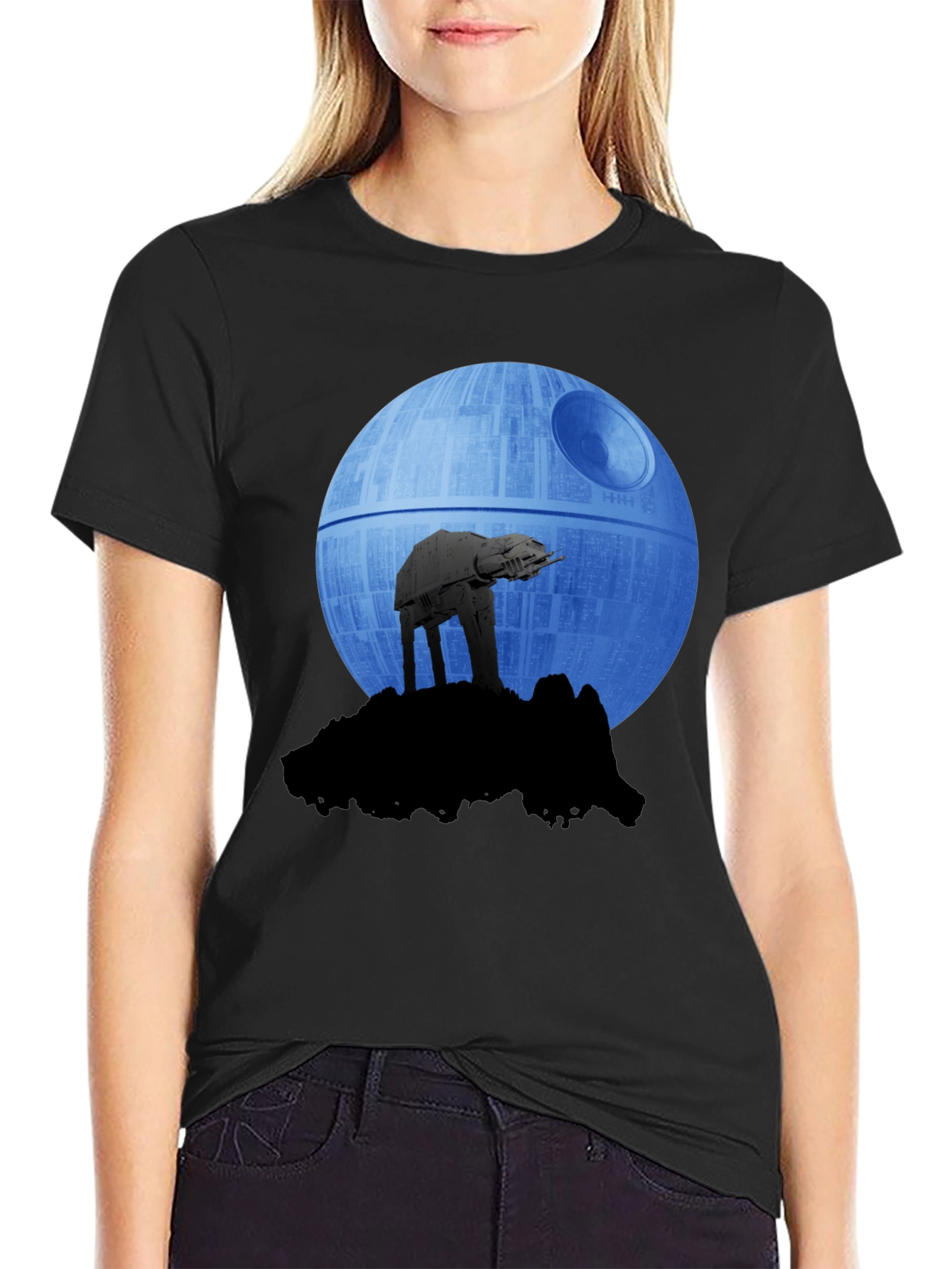 Star Wars AT-AT Death Star Graphic T-Shirt