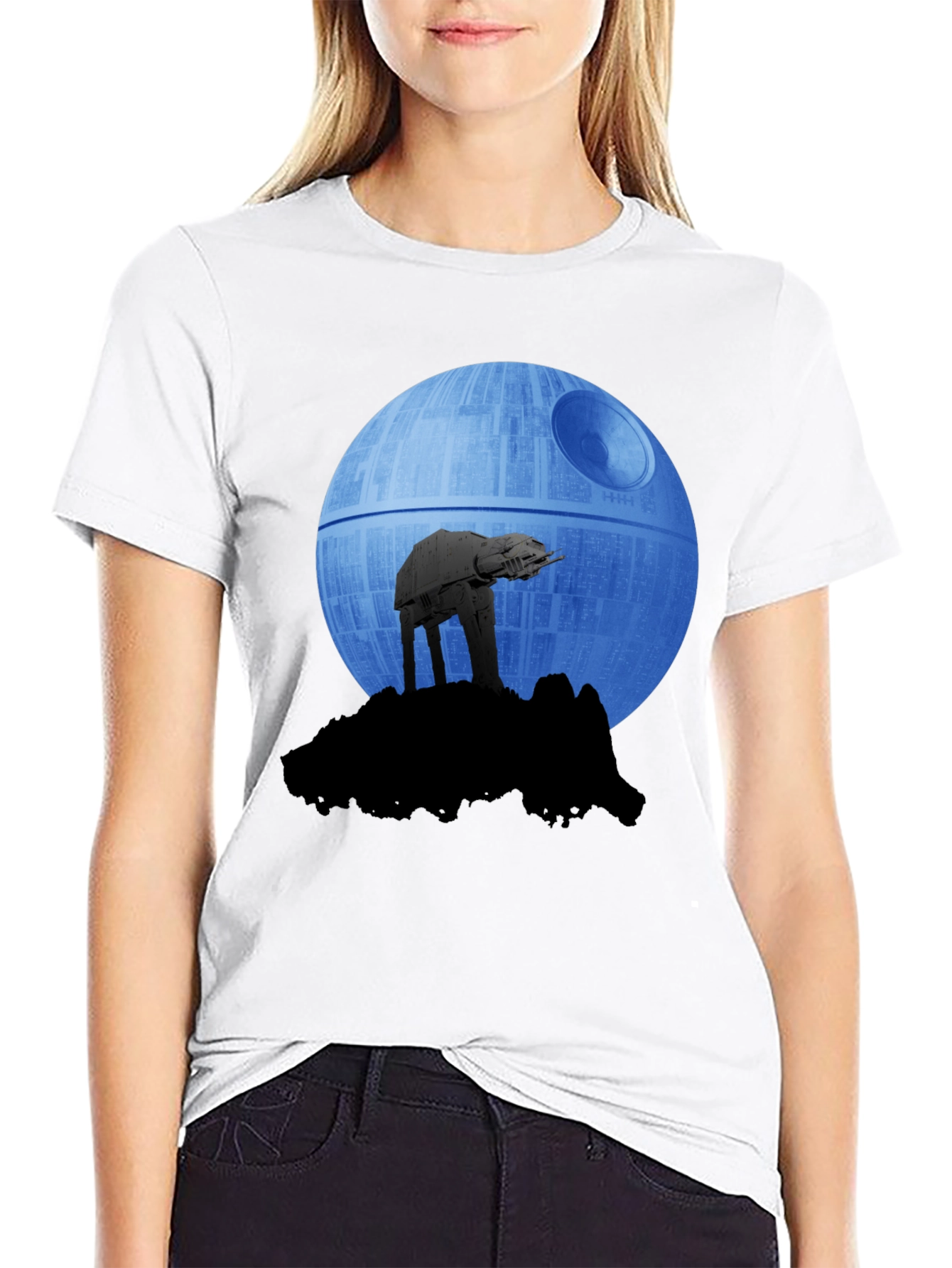 Star Wars AT-AT Death Star Graphic T-Shirt