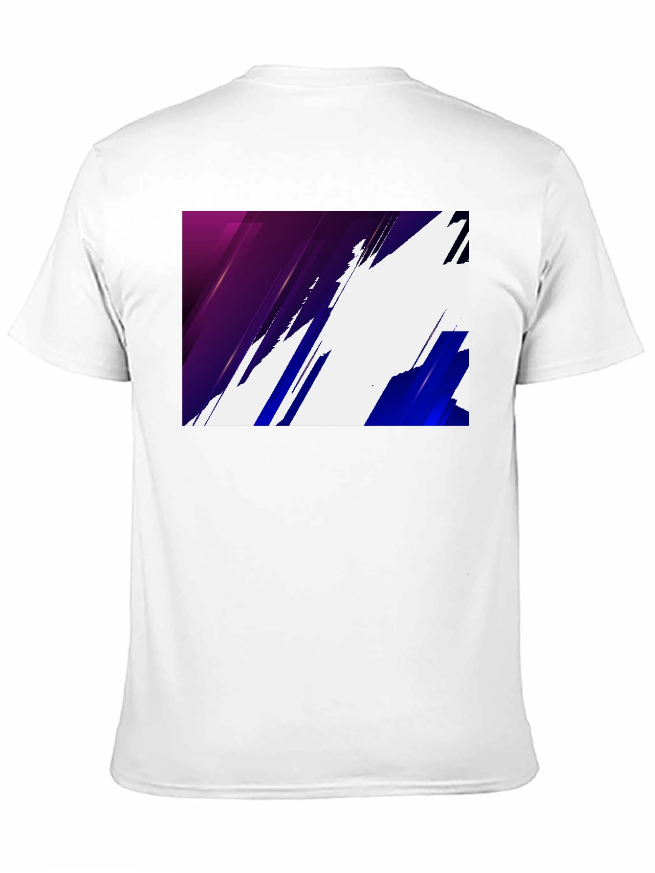 Modern Abstract Graphic Print Black T-Shirt