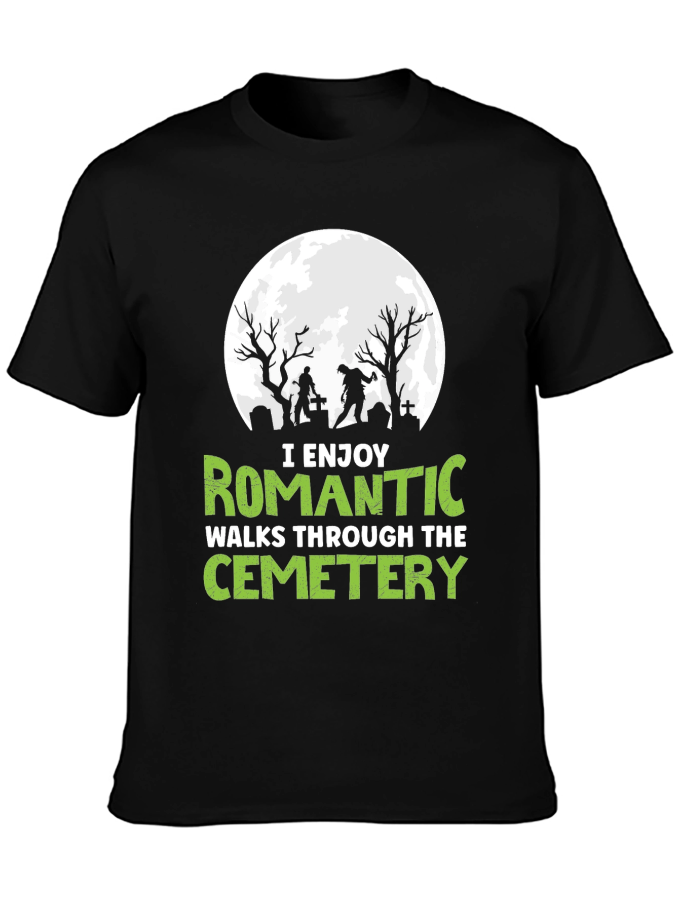 Romantic Cemetery Walks Graphic T-Shirt